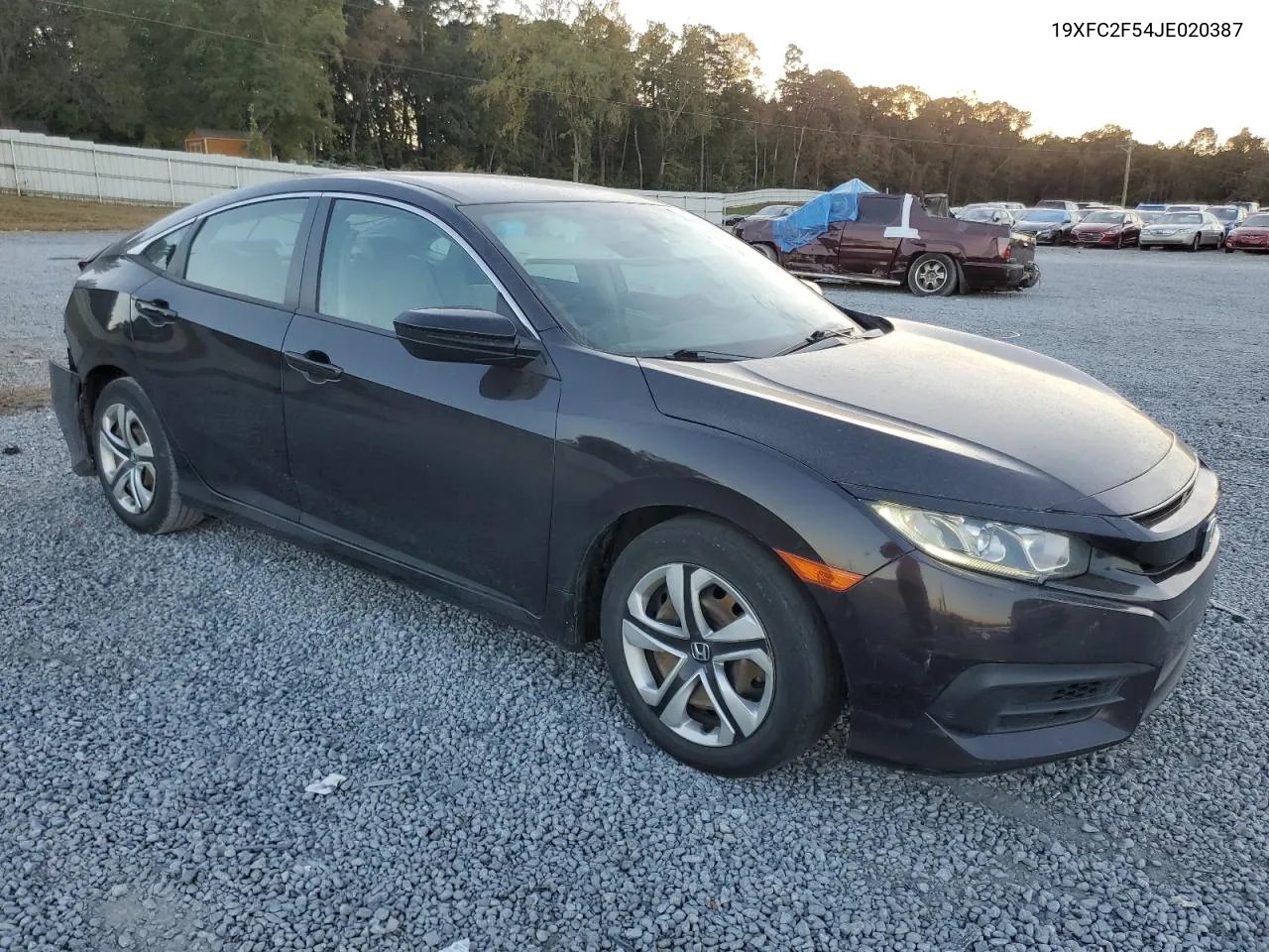 2018 Honda Civic Lx VIN: 19XFC2F54JE020387 Lot: 76342984