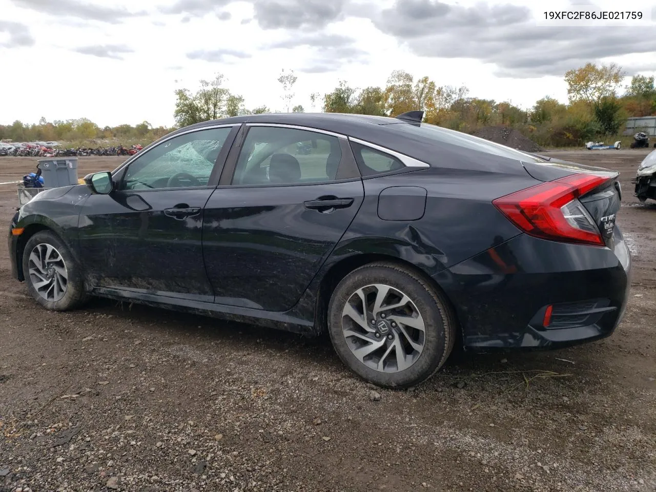 19XFC2F86JE021759 2018 Honda Civic Ex