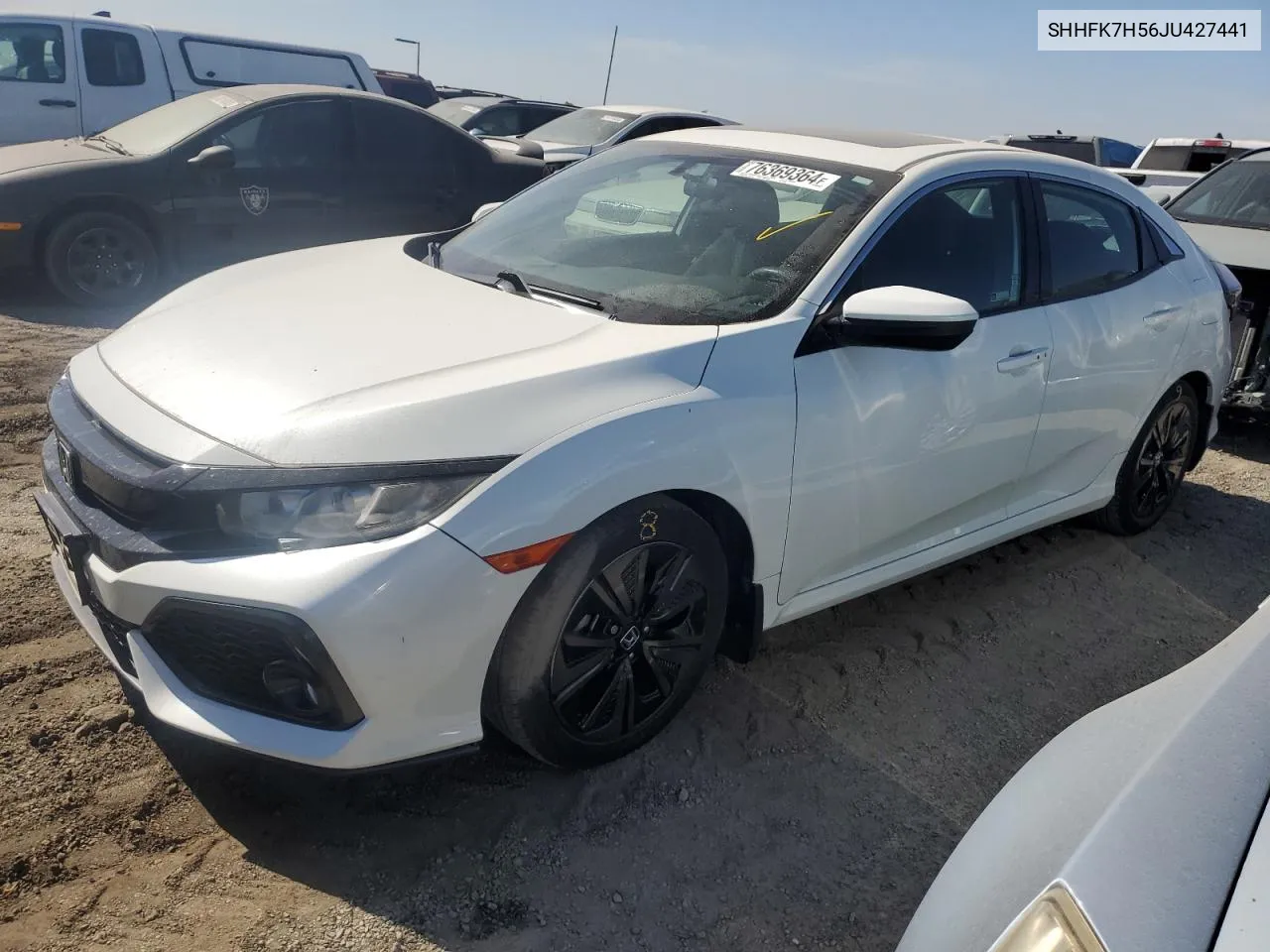 2018 Honda Civic Ex VIN: SHHFK7H56JU427441 Lot: 76369364