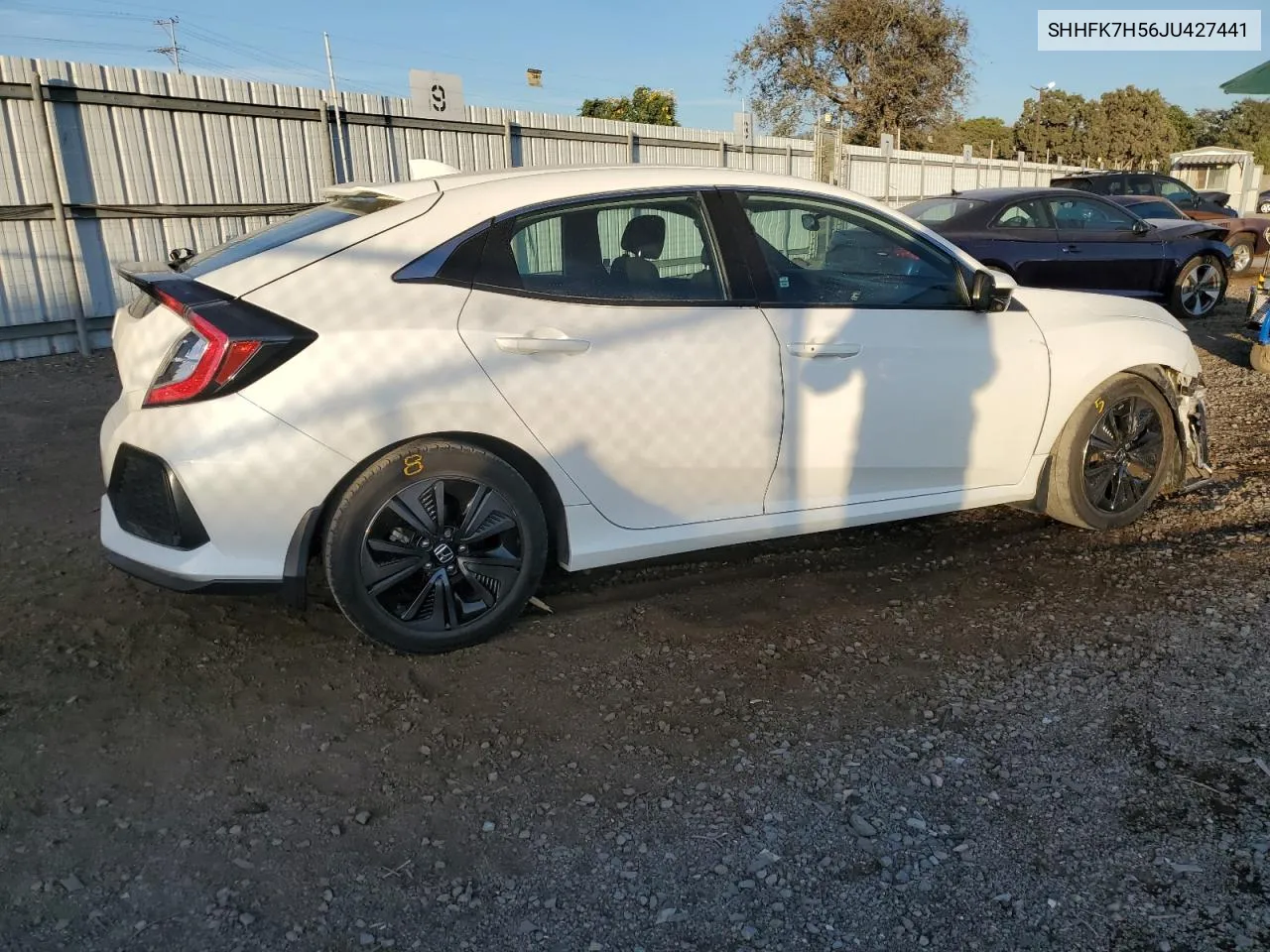 2018 Honda Civic Ex VIN: SHHFK7H56JU427441 Lot: 76369364