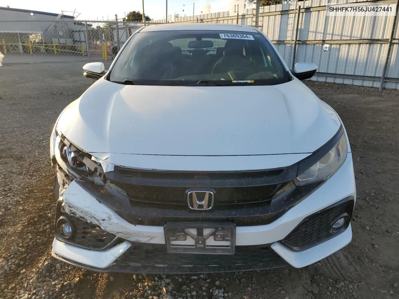 2018 Honda Civic Ex VIN: SHHFK7H56JU427441 Lot: 76369364