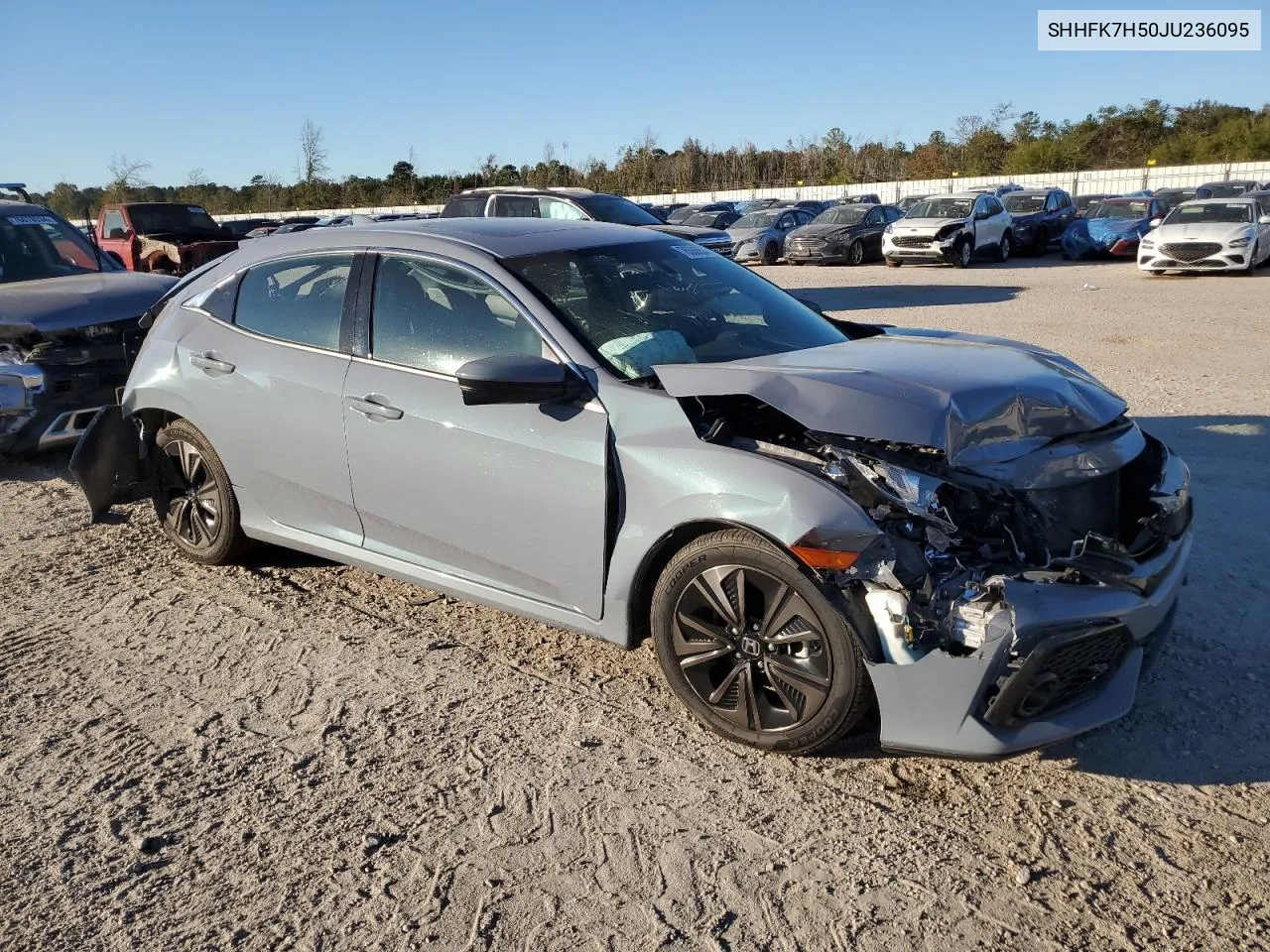 2018 Honda Civic Ex VIN: SHHFK7H50JU236095 Lot: 76386654