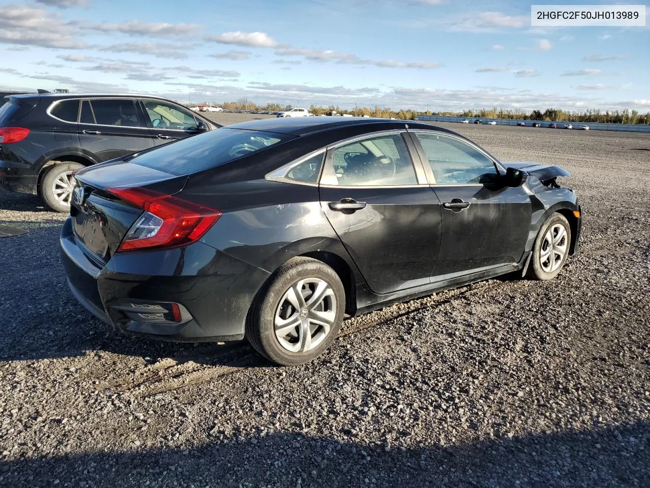 2018 Honda Civic Lx VIN: 2HGFC2F50JH013989 Lot: 76398904