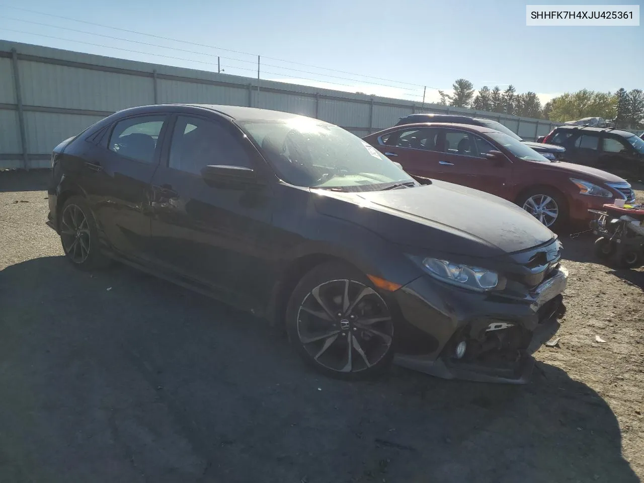 2018 Honda Civic Sport VIN: SHHFK7H4XJU425361 Lot: 76421954