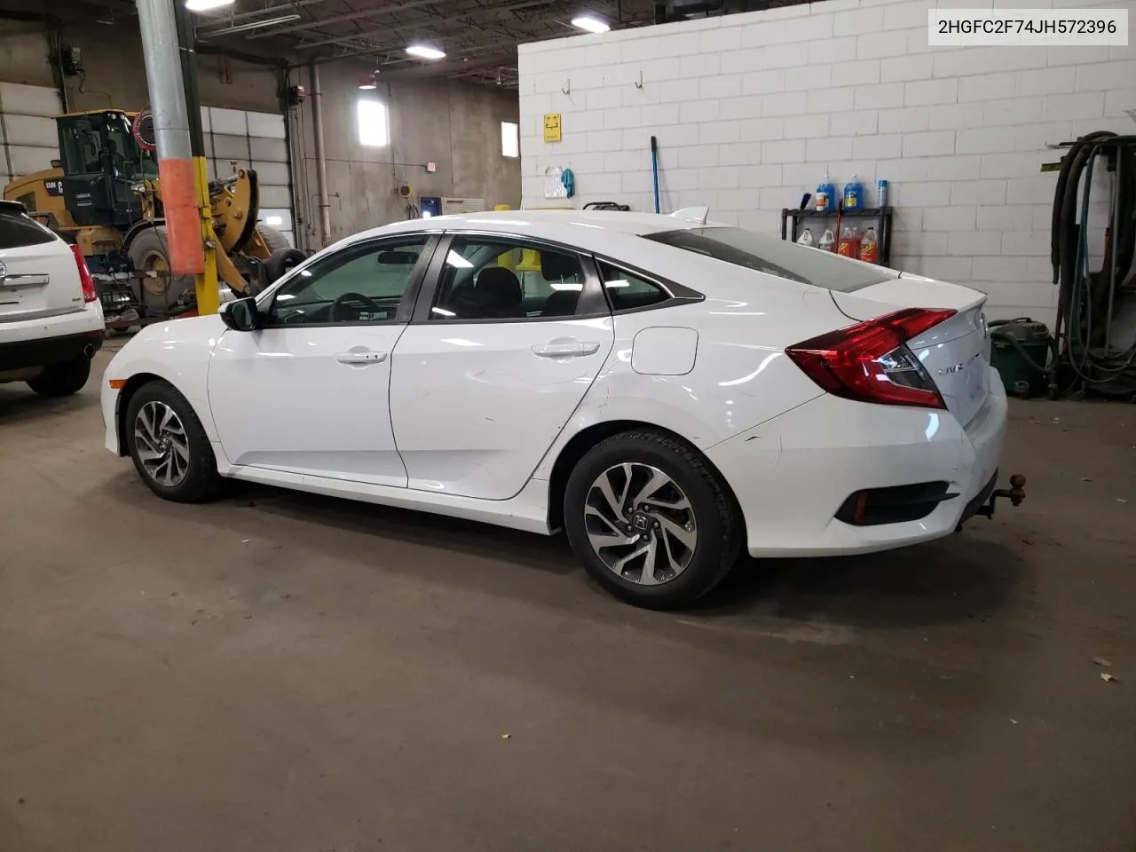 2018 Honda Civic Ex VIN: 2HGFC2F74JH572396 Lot: 76449434