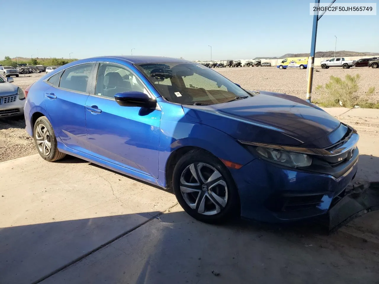 2018 Honda Civic Lx VIN: 2HGFC2F50JH565749 Lot: 76576384