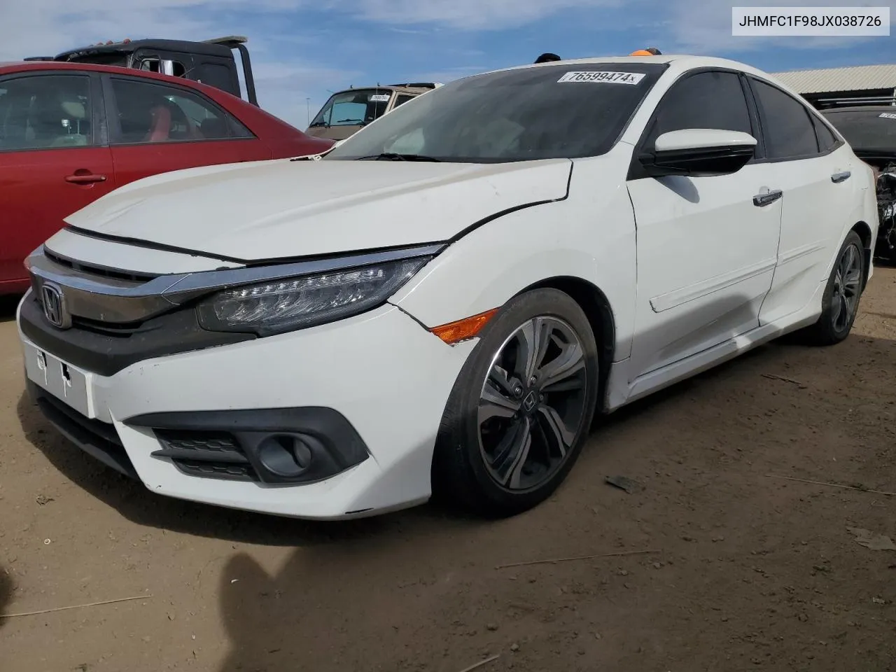 JHMFC1F98JX038726 2018 Honda Civic Touring