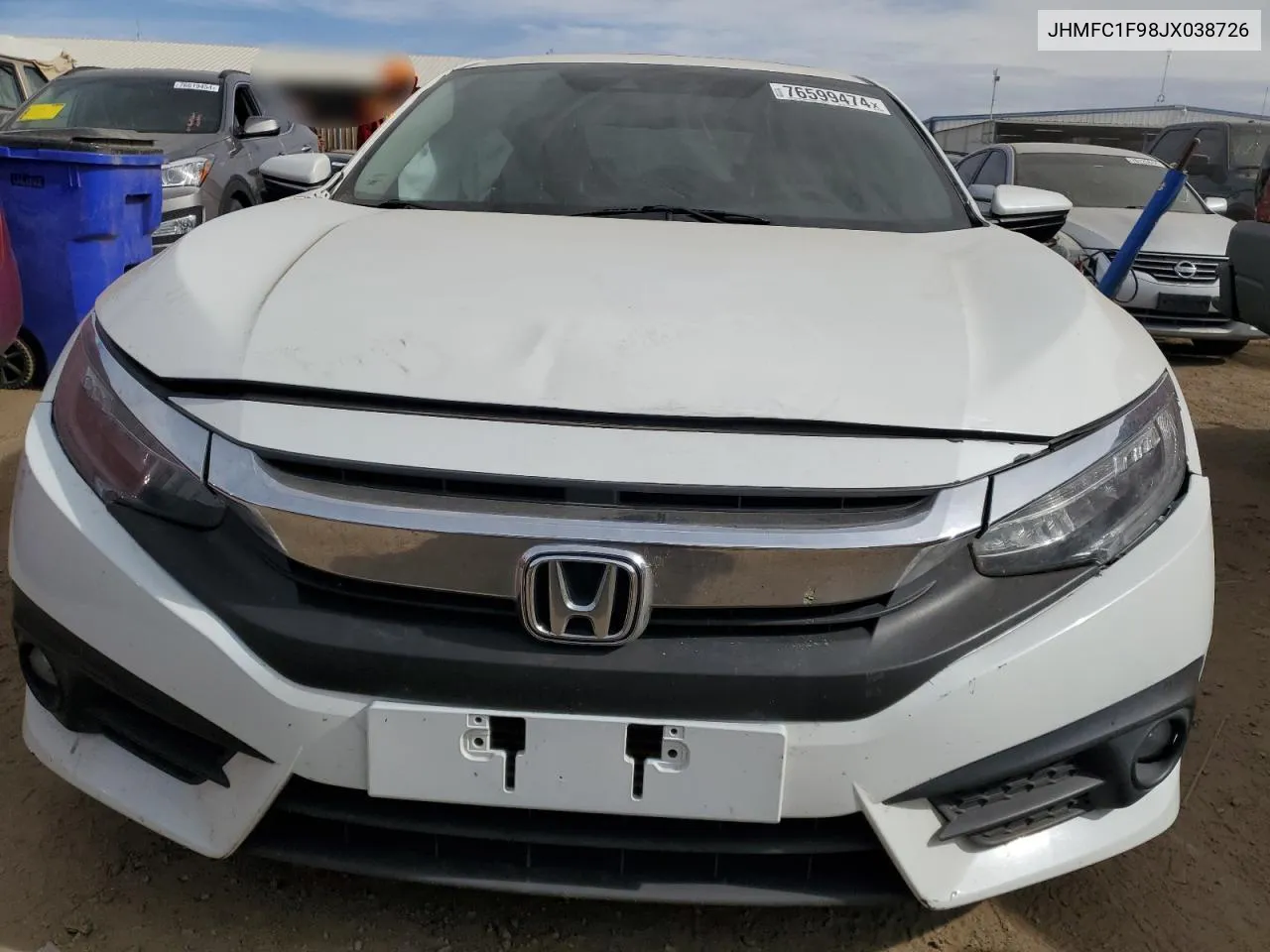 JHMFC1F98JX038726 2018 Honda Civic Touring