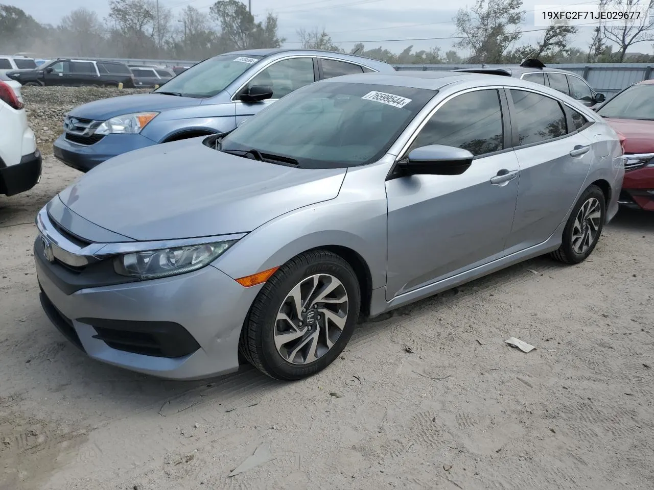 2018 Honda Civic Ex VIN: 19XFC2F71JE029677 Lot: 76599544