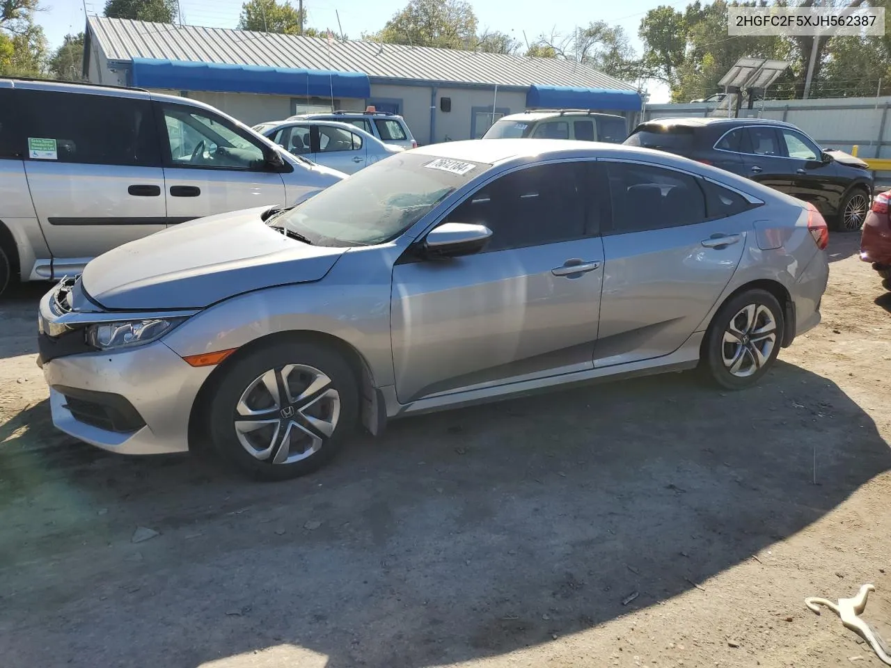 2018 Honda Civic Lx VIN: 2HGFC2F5XJH562387 Lot: 76612184