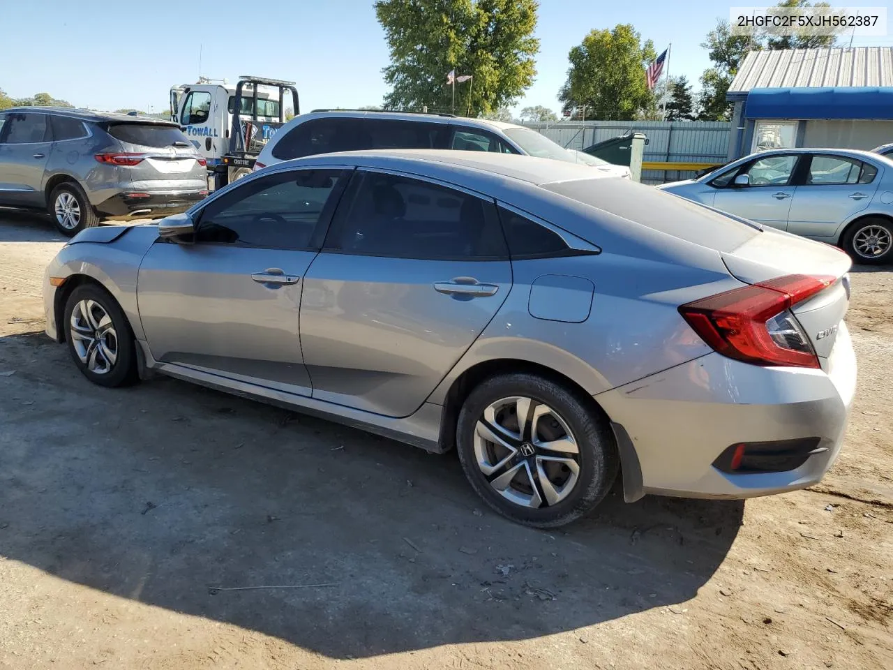 2018 Honda Civic Lx VIN: 2HGFC2F5XJH562387 Lot: 76612184