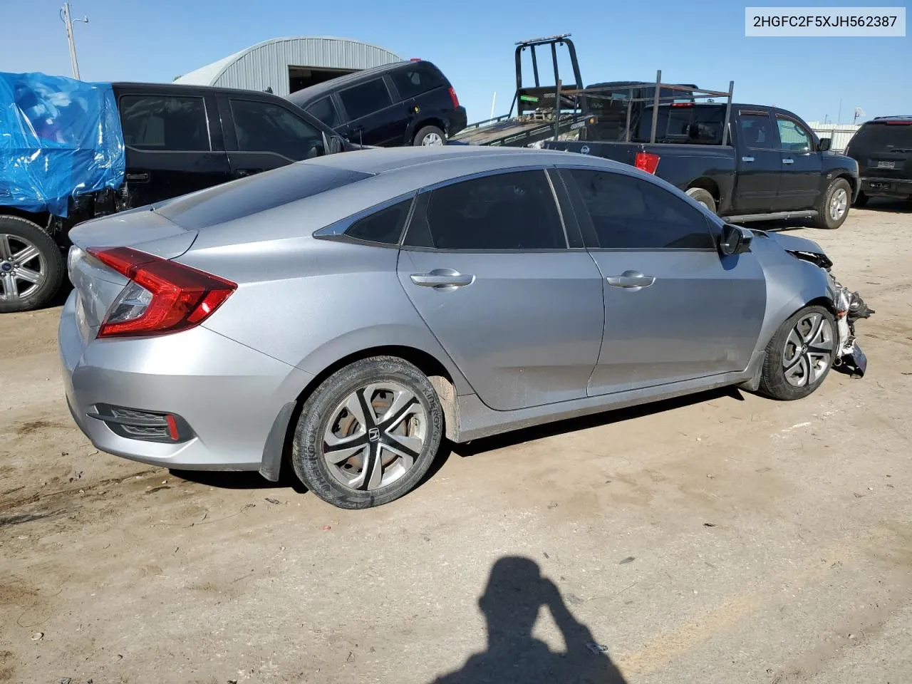 2018 Honda Civic Lx VIN: 2HGFC2F5XJH562387 Lot: 76612184