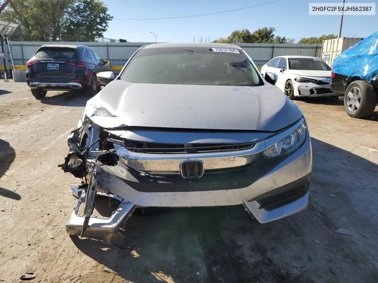 2018 Honda Civic Lx VIN: 2HGFC2F5XJH562387 Lot: 76612184