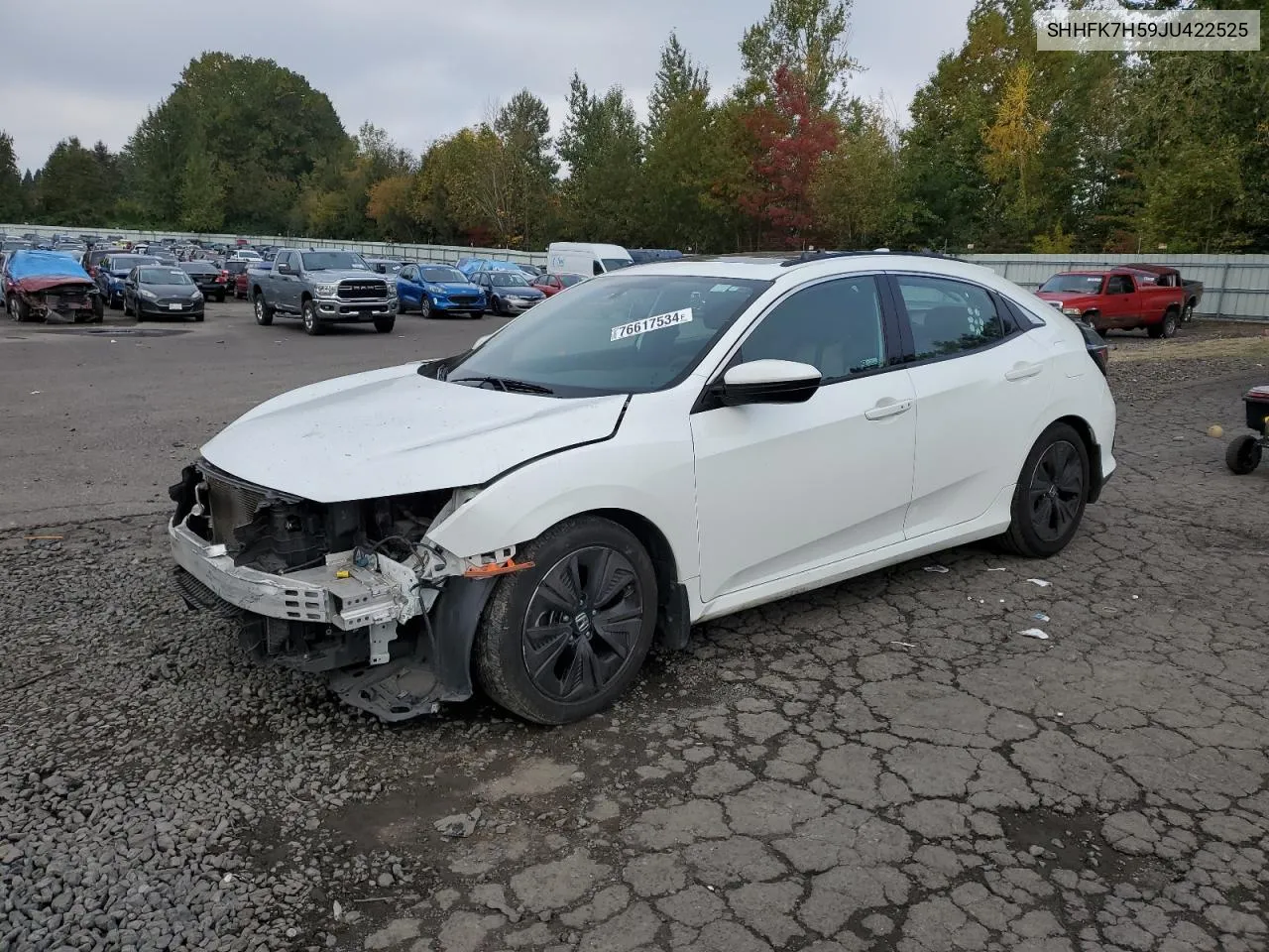 2018 Honda Civic Ex VIN: SHHFK7H59JU422525 Lot: 76617534