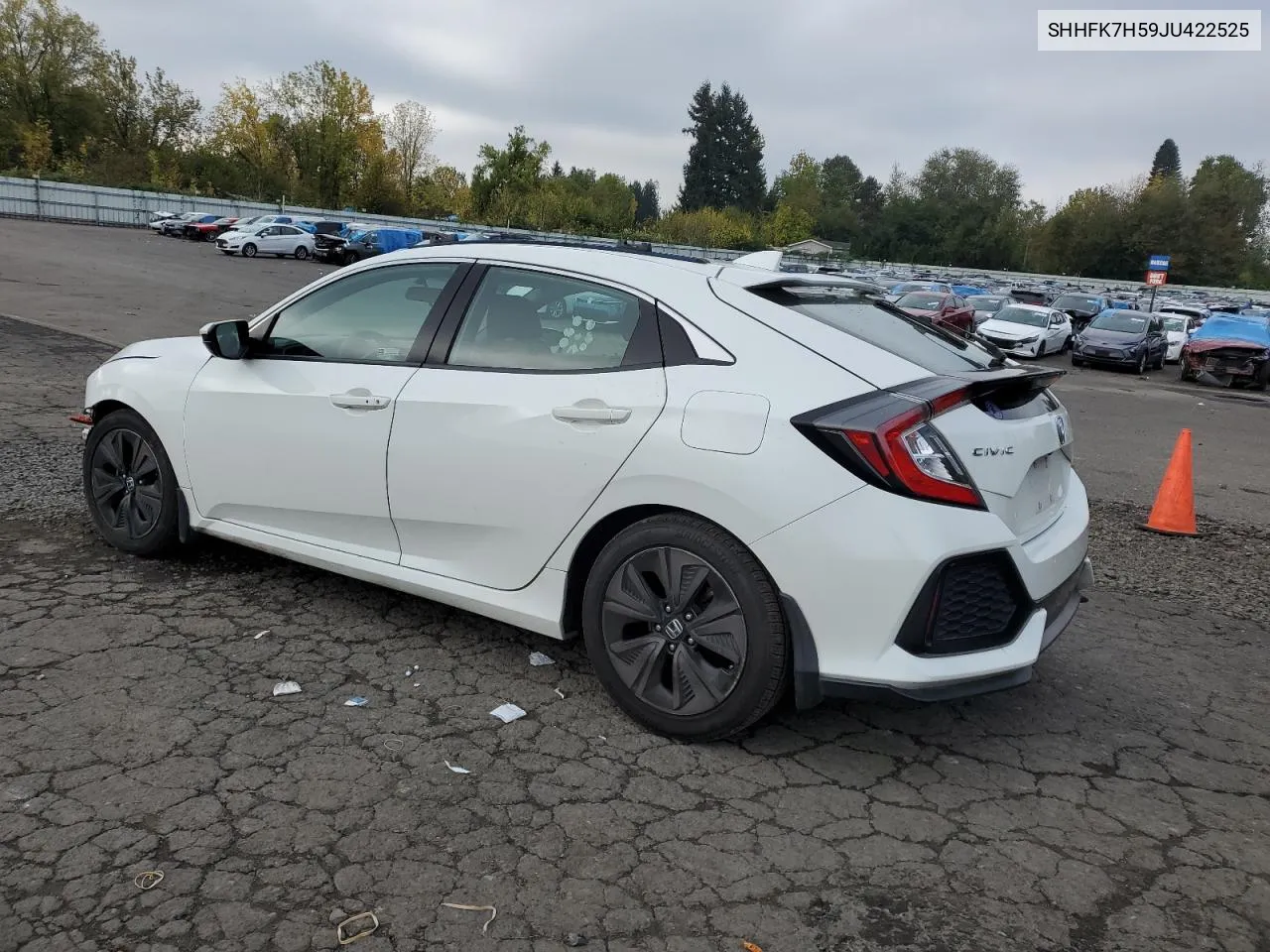 2018 Honda Civic Ex VIN: SHHFK7H59JU422525 Lot: 76617534