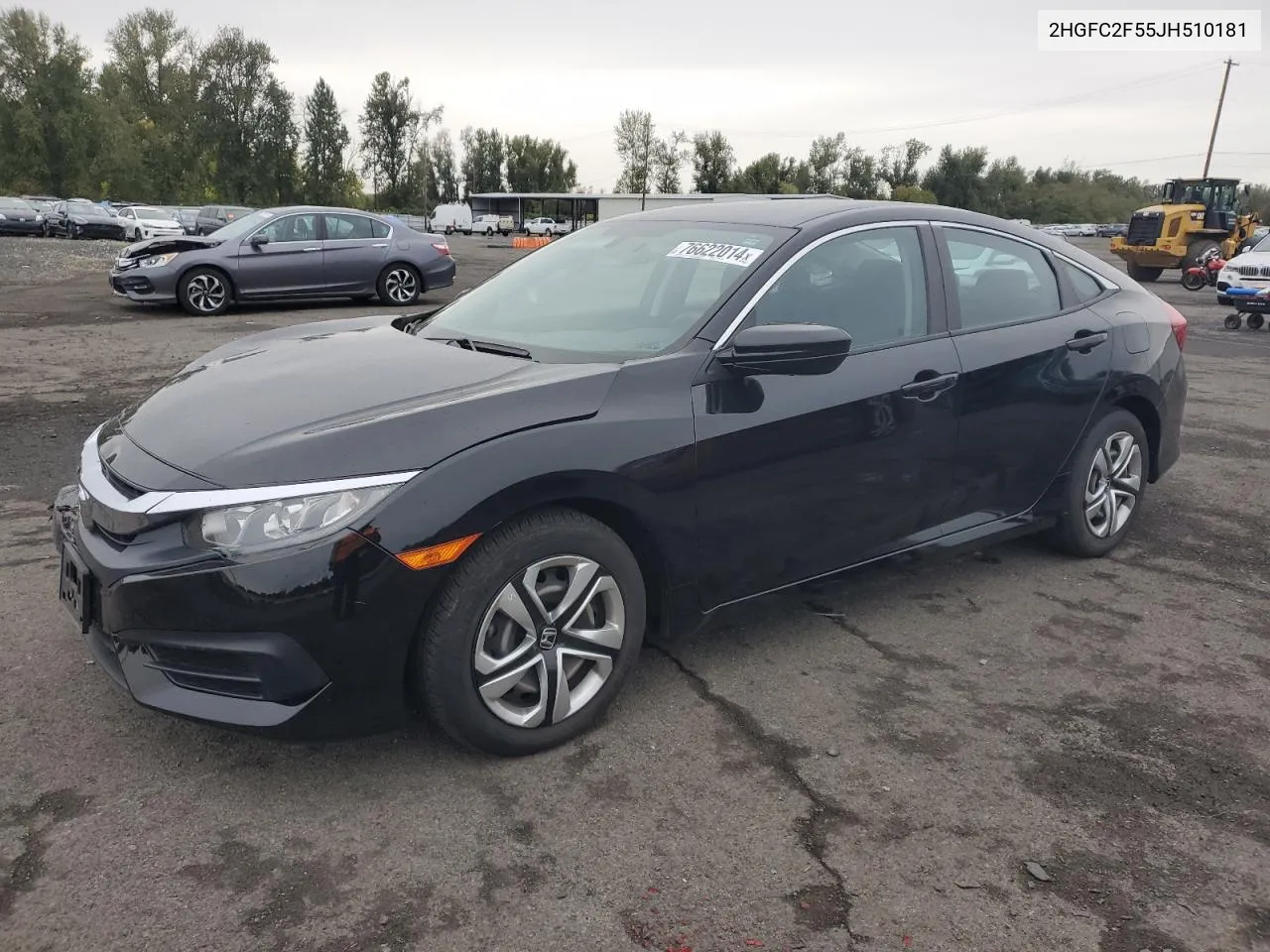 2018 Honda Civic Lx VIN: 2HGFC2F55JH510181 Lot: 76622014