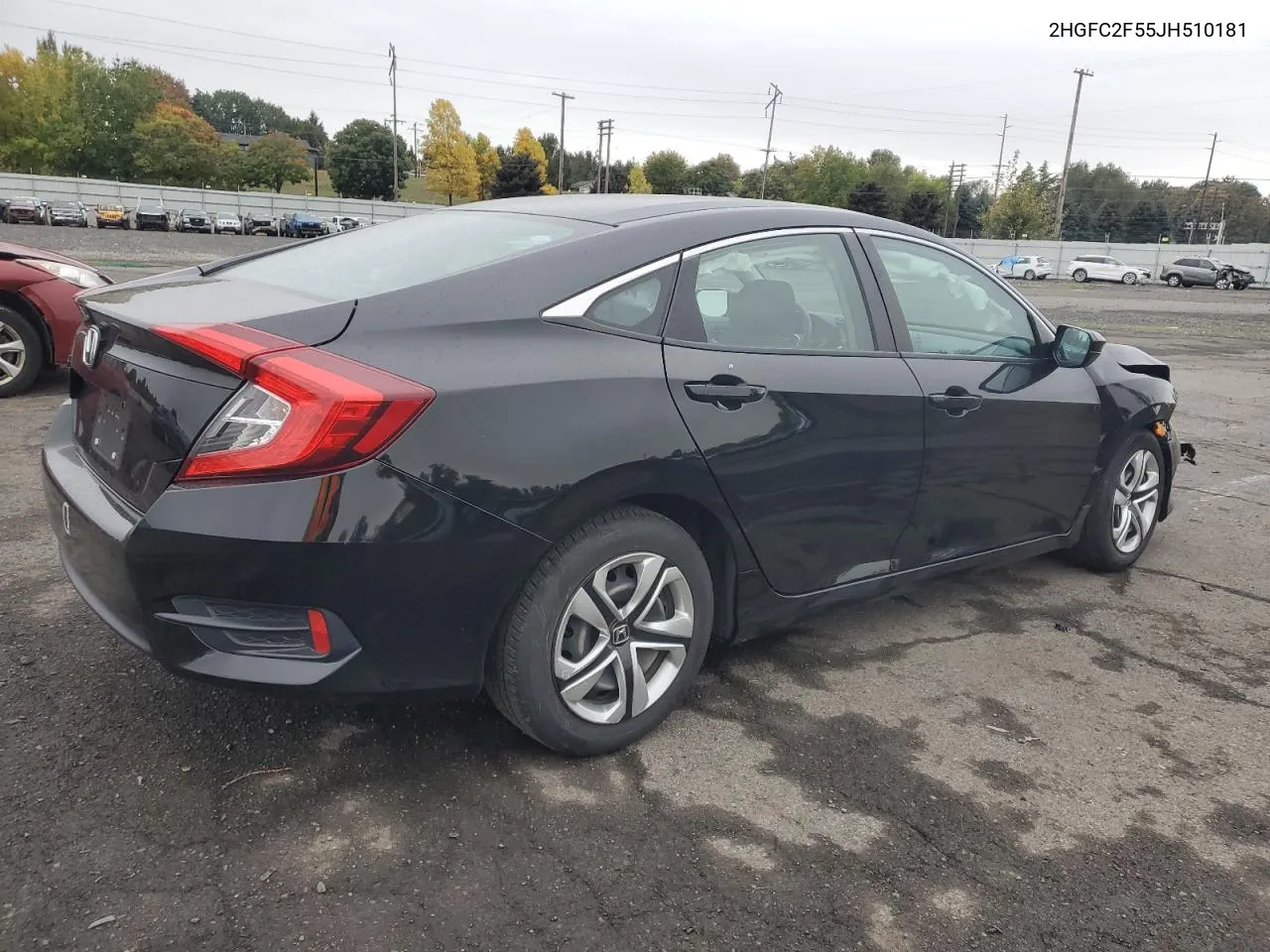 2018 Honda Civic Lx VIN: 2HGFC2F55JH510181 Lot: 76622014