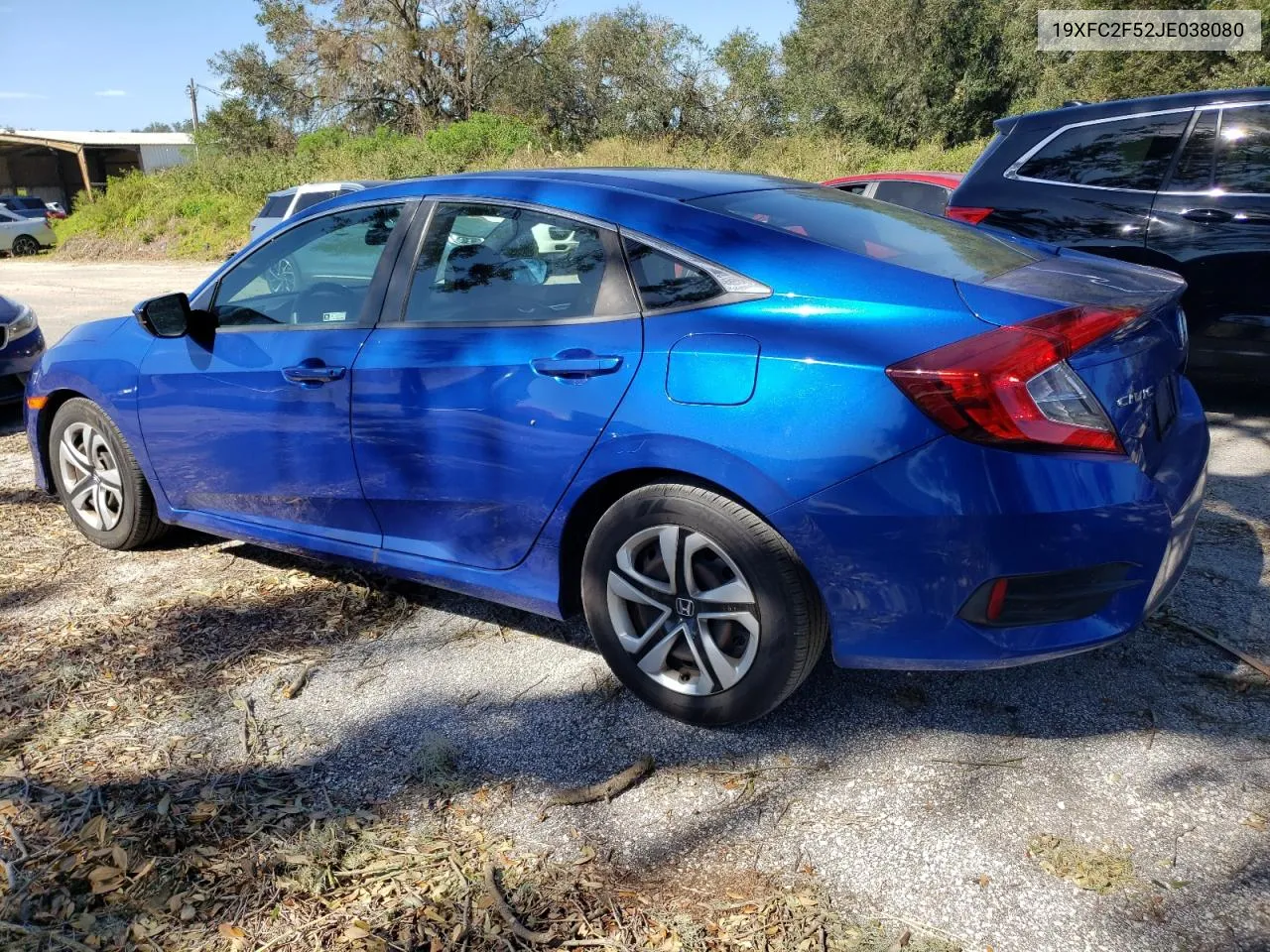 2018 Honda Civic Lx VIN: 19XFC2F52JE038080 Lot: 76628554