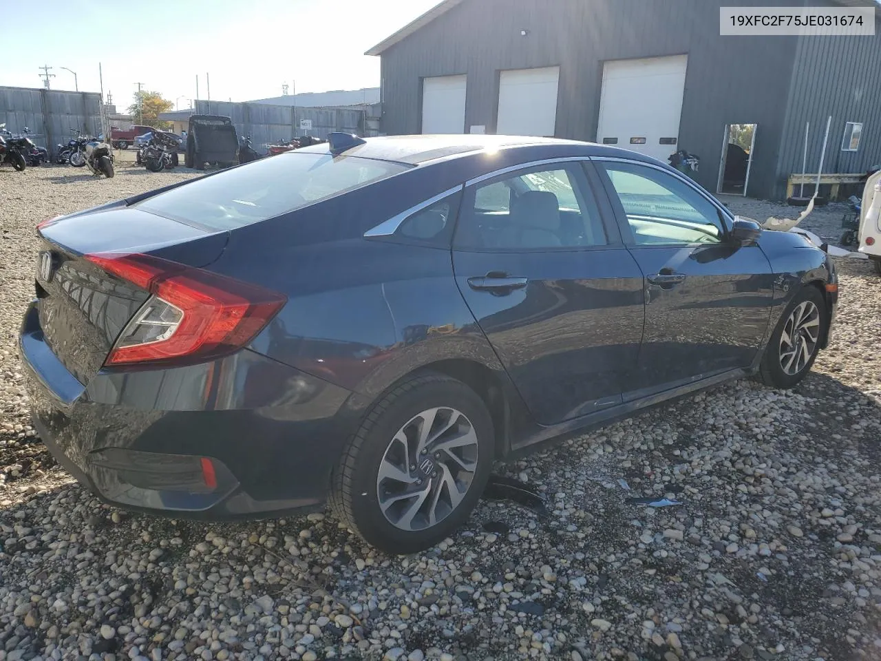 19XFC2F75JE031674 2018 Honda Civic Ex