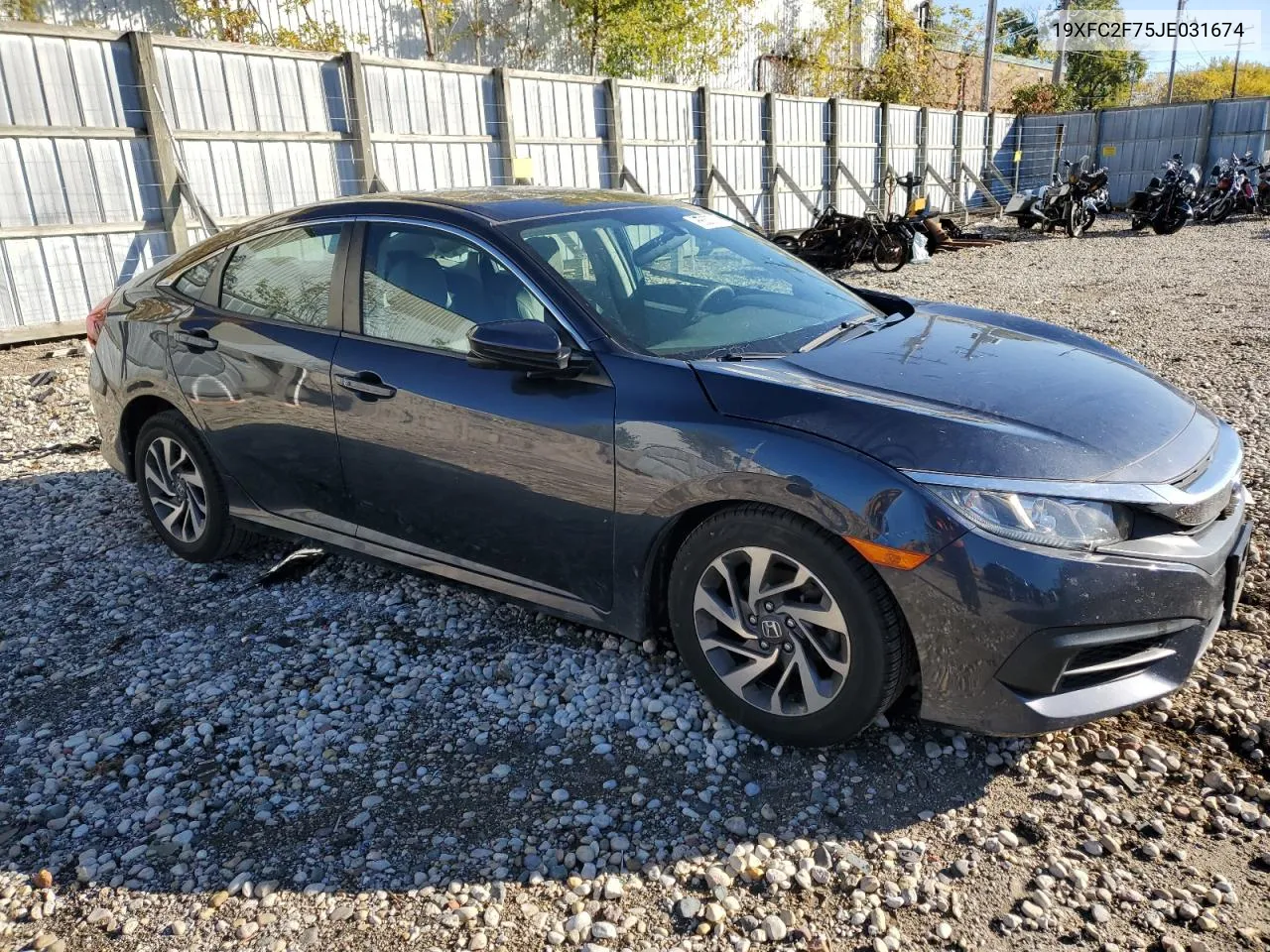 2018 Honda Civic Ex VIN: 19XFC2F75JE031674 Lot: 76630774