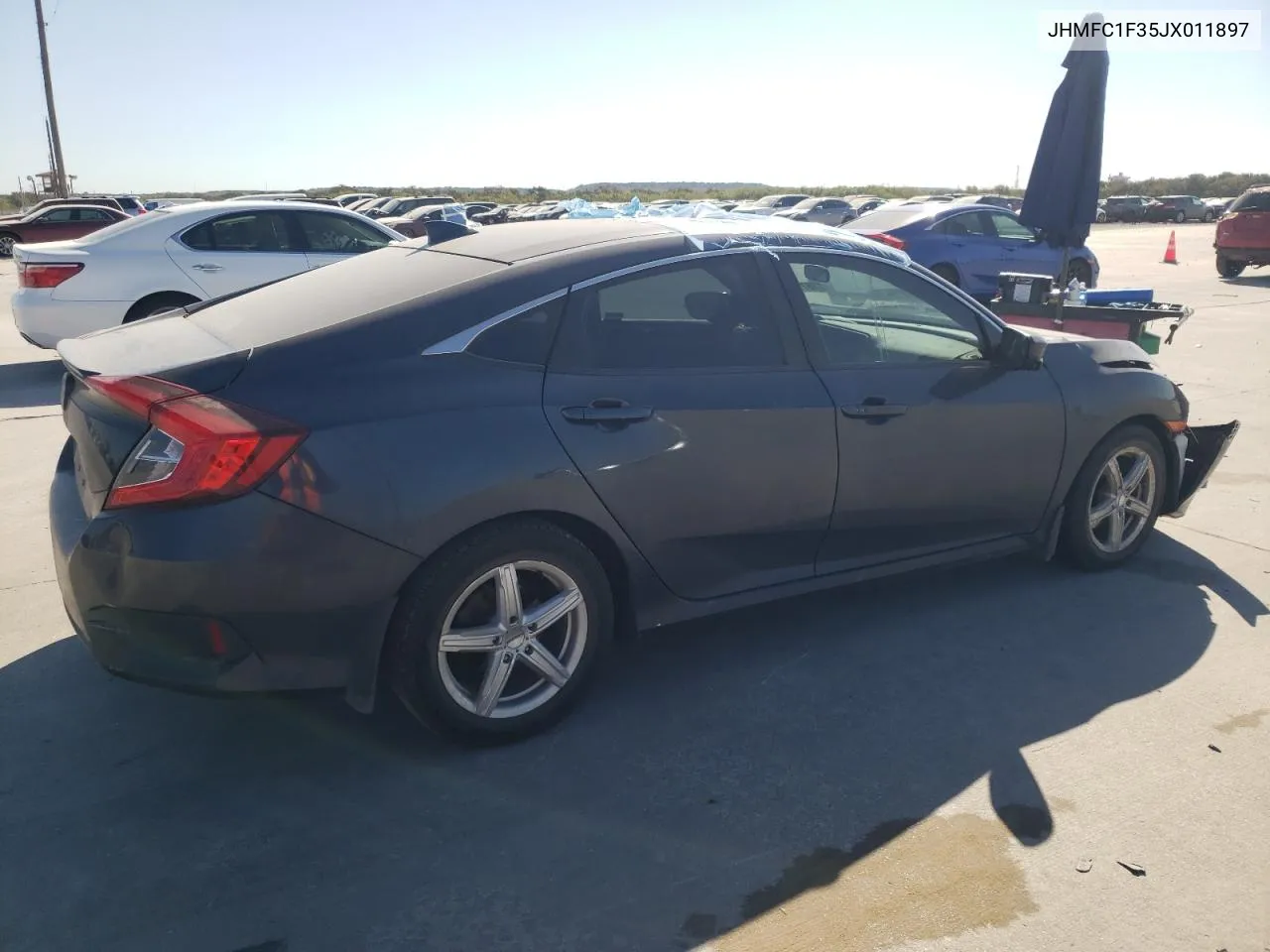 JHMFC1F35JX011897 2018 Honda Civic Ex