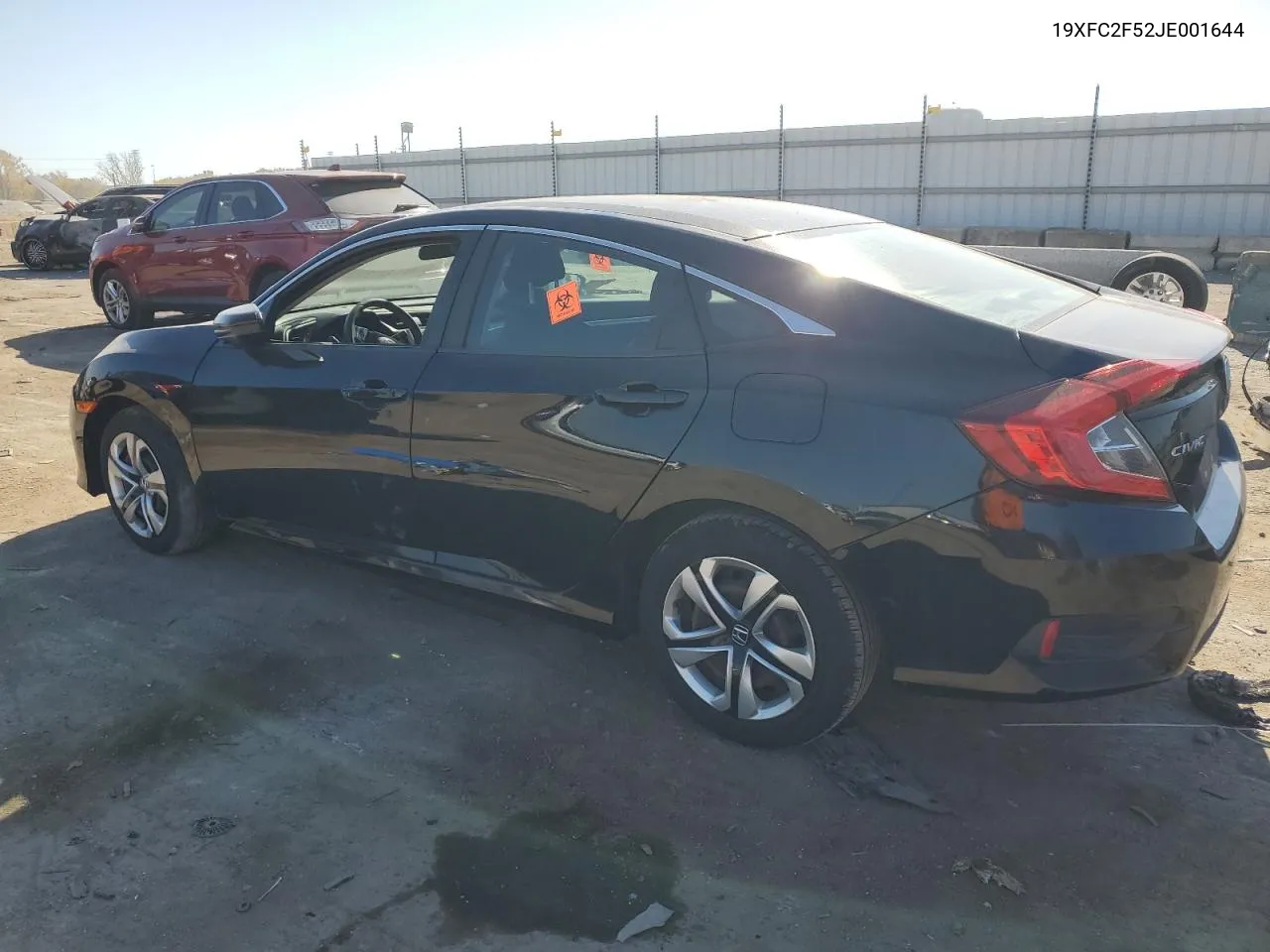 2018 Honda Civic Lx VIN: 19XFC2F52JE001644 Lot: 76800754