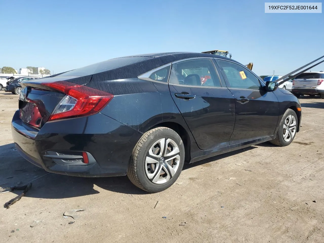 2018 Honda Civic Lx VIN: 19XFC2F52JE001644 Lot: 76800754