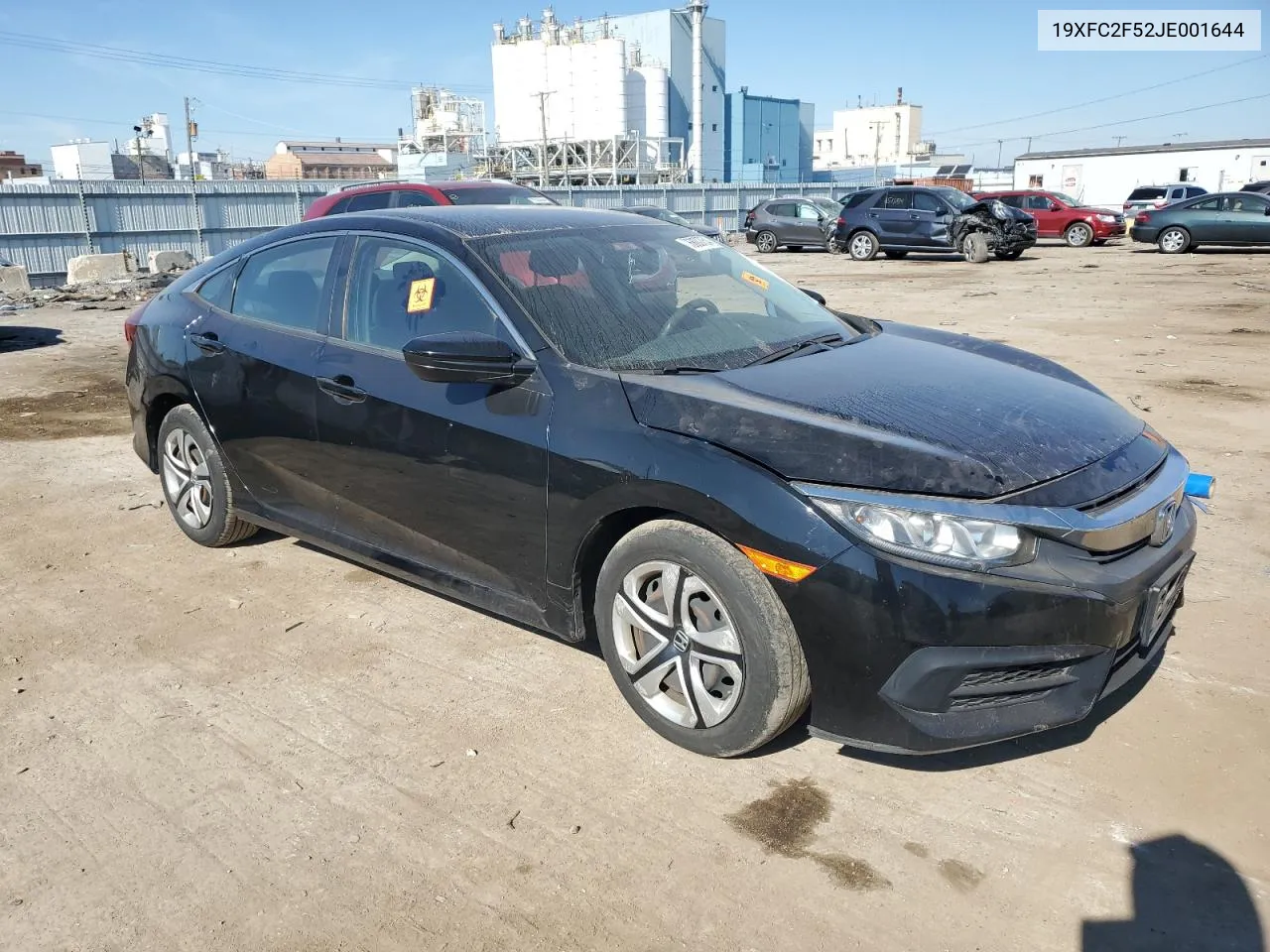 2018 Honda Civic Lx VIN: 19XFC2F52JE001644 Lot: 76800754