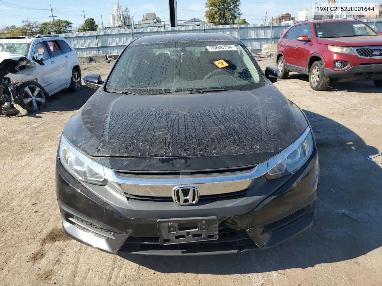 2018 Honda Civic Lx VIN: 19XFC2F52JE001644 Lot: 76800754