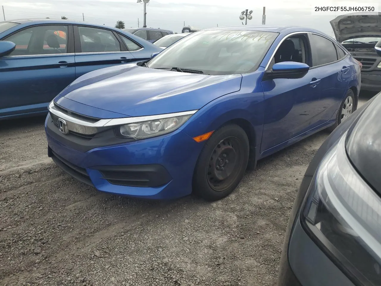 2018 Honda Civic Lx VIN: 2HGFC2F55JH606750 Lot: 76841944