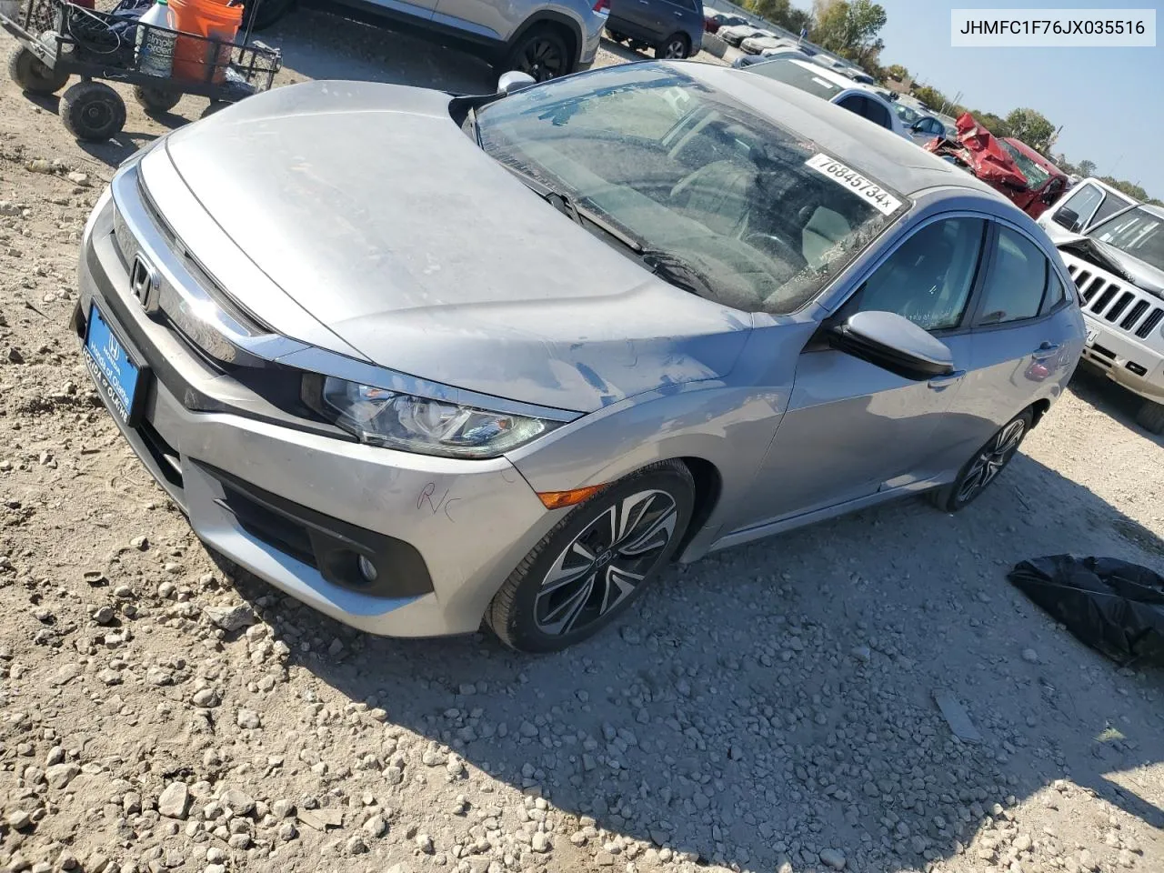 2018 Honda Civic Exl VIN: JHMFC1F76JX035516 Lot: 76845734