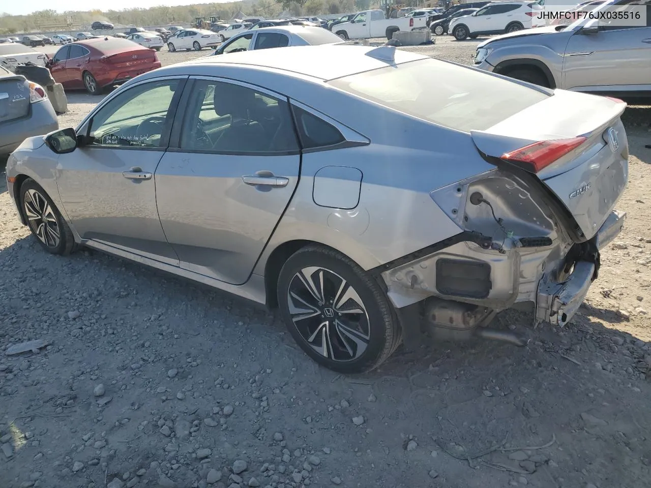 2018 Honda Civic Exl VIN: JHMFC1F76JX035516 Lot: 76845734