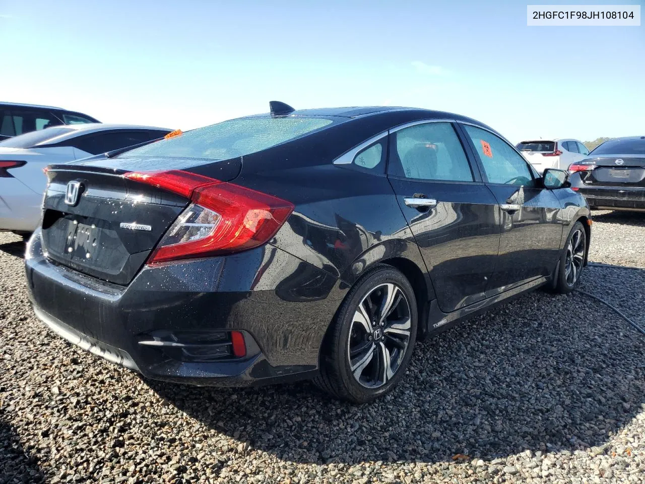 2018 Honda Civic Touring VIN: 2HGFC1F98JH108104 Lot: 76879254