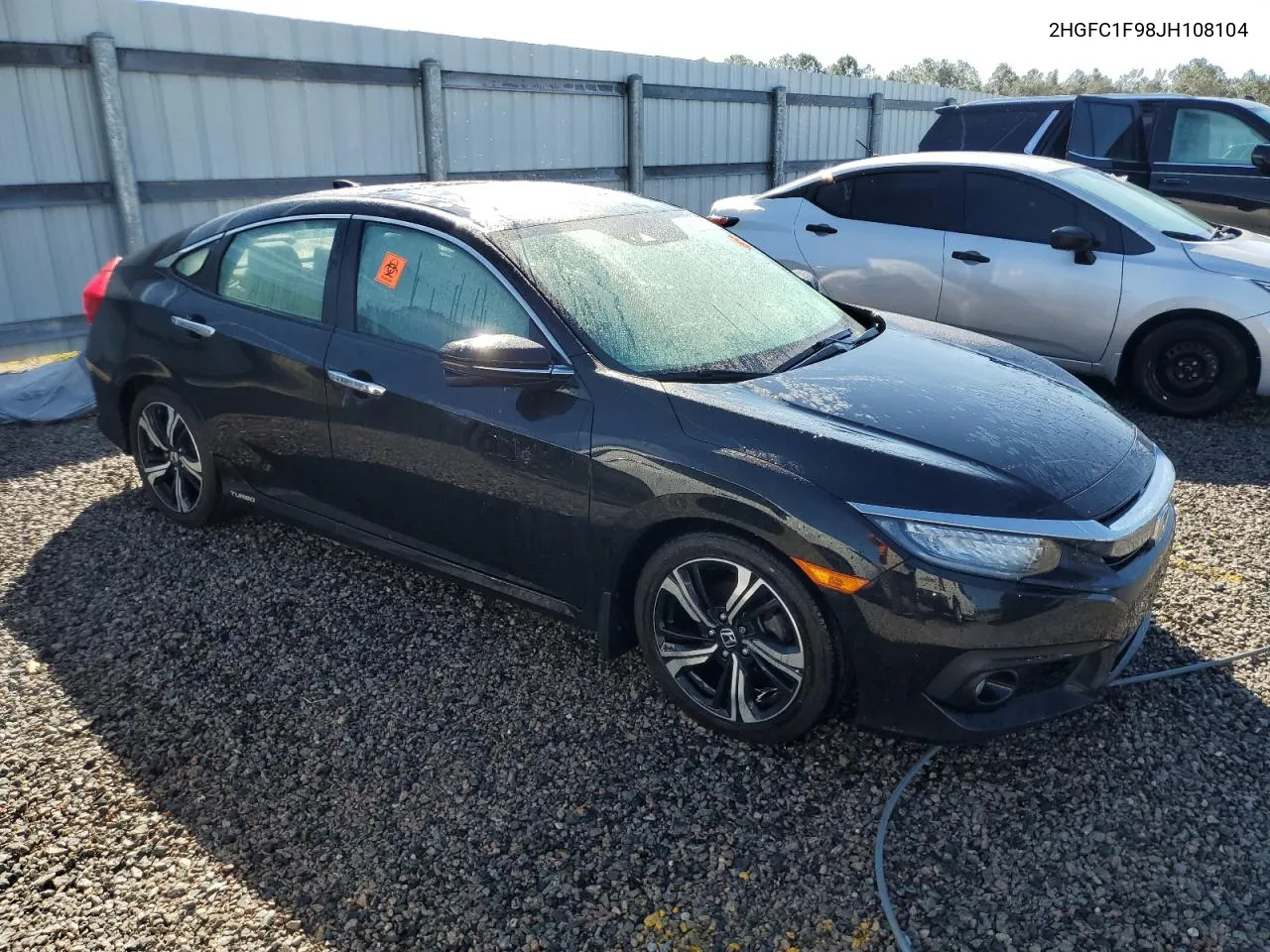 2018 Honda Civic Touring VIN: 2HGFC1F98JH108104 Lot: 76879254