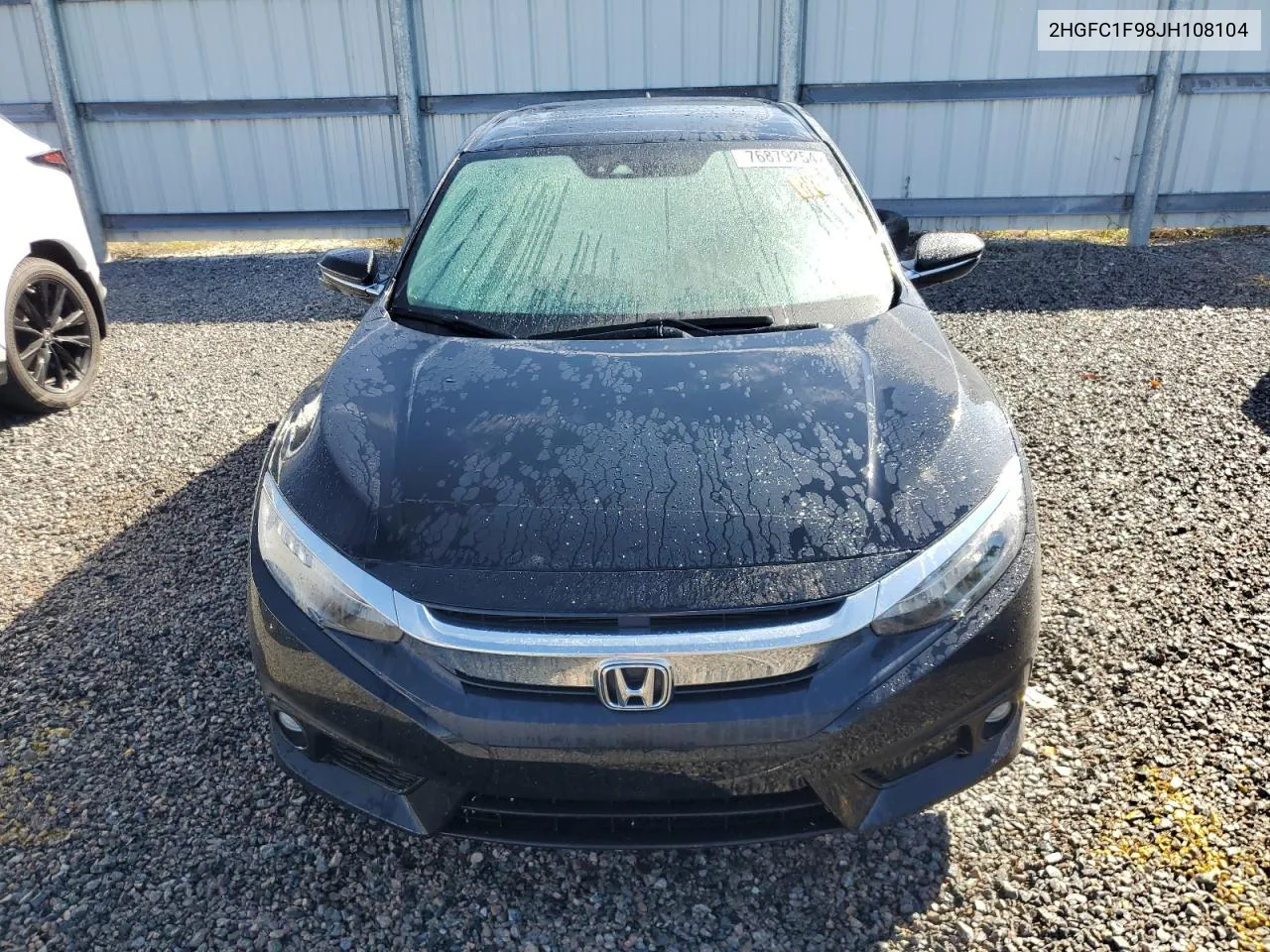 2018 Honda Civic Touring VIN: 2HGFC1F98JH108104 Lot: 76879254