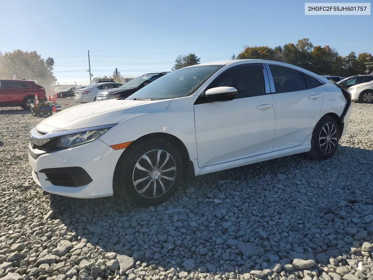 2018 Honda Civic Lx VIN: 2HGFC2F55JH601757 Lot: 76995324