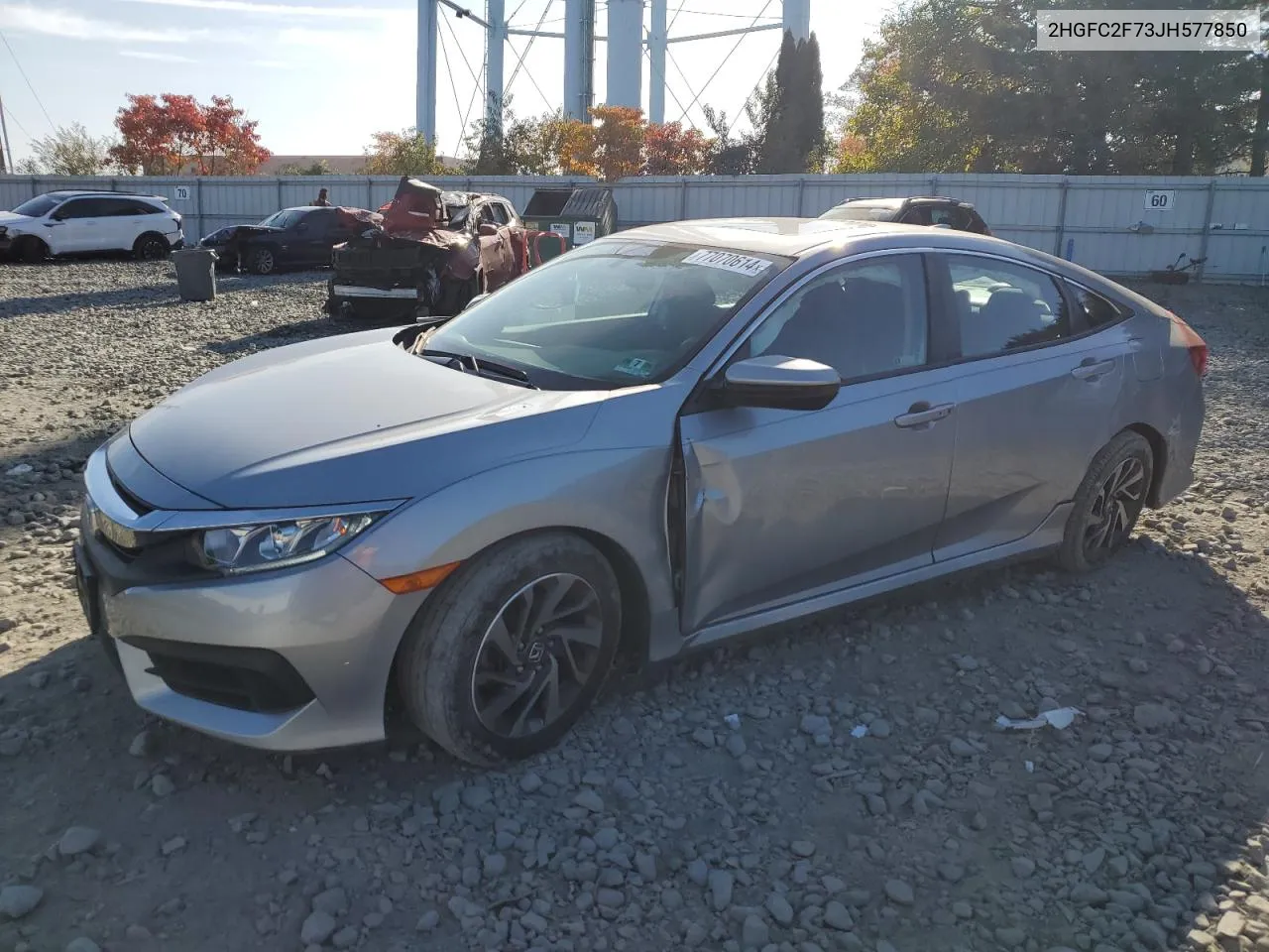 2HGFC2F73JH577850 2018 Honda Civic Ex