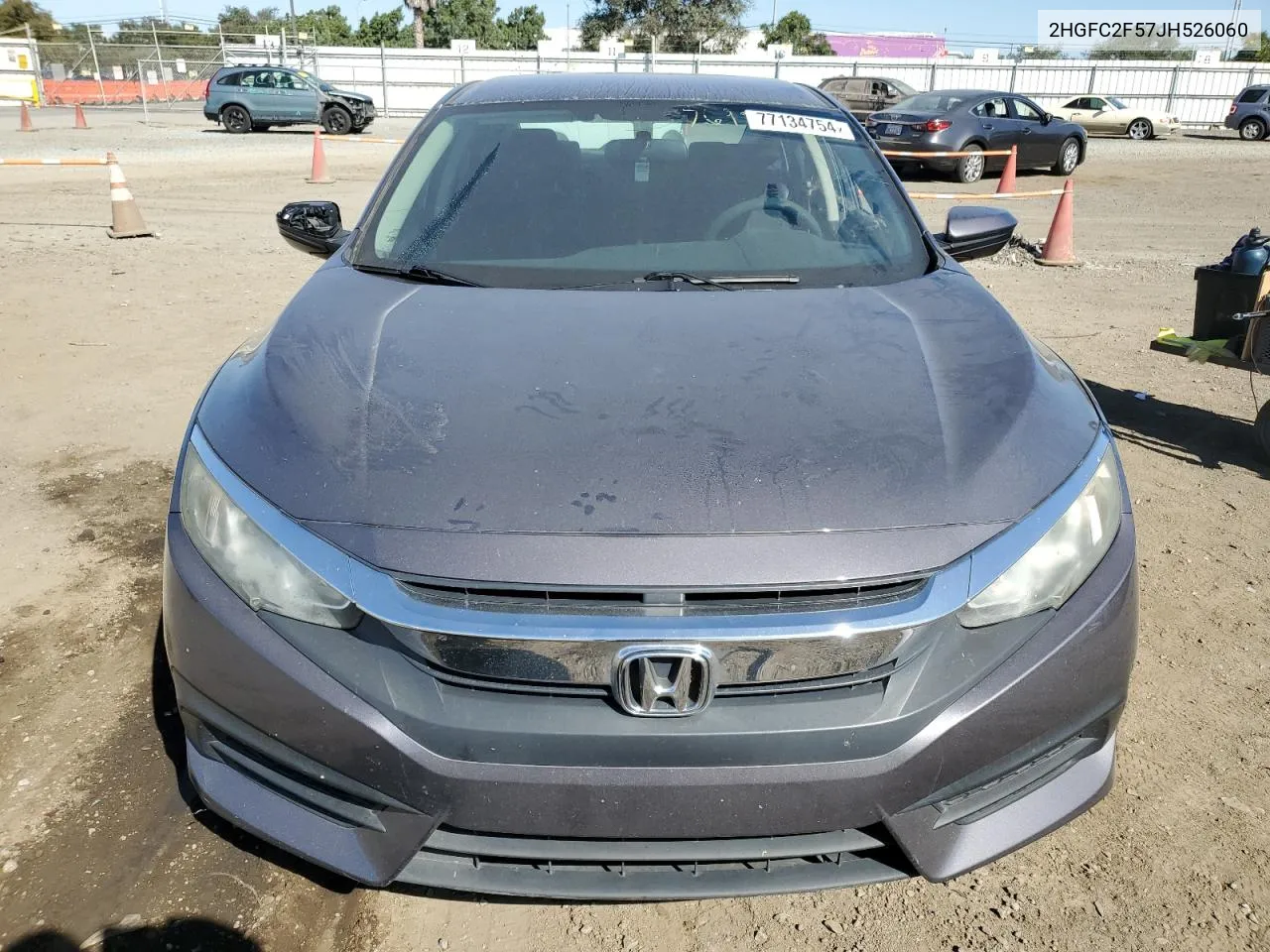 2018 Honda Civic Lx VIN: 2HGFC2F57JH526060 Lot: 77134754