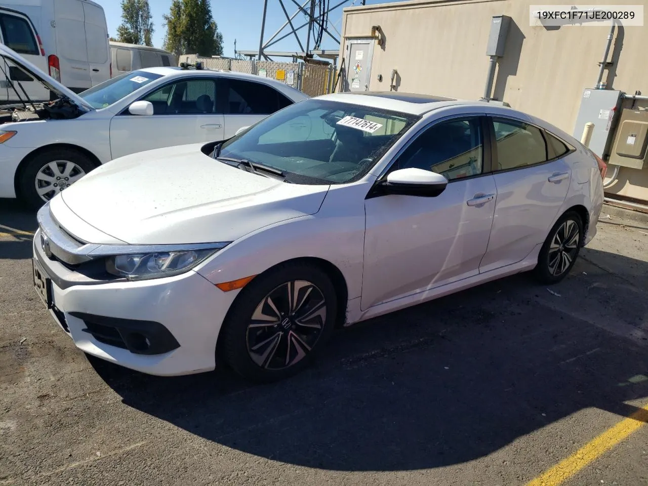 2018 Honda Civic Exl VIN: 19XFC1F71JE200289 Lot: 77147614