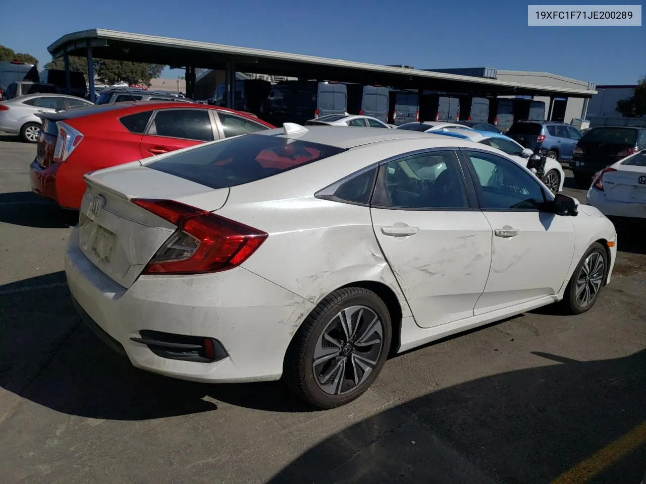 2018 Honda Civic Exl VIN: 19XFC1F71JE200289 Lot: 77147614