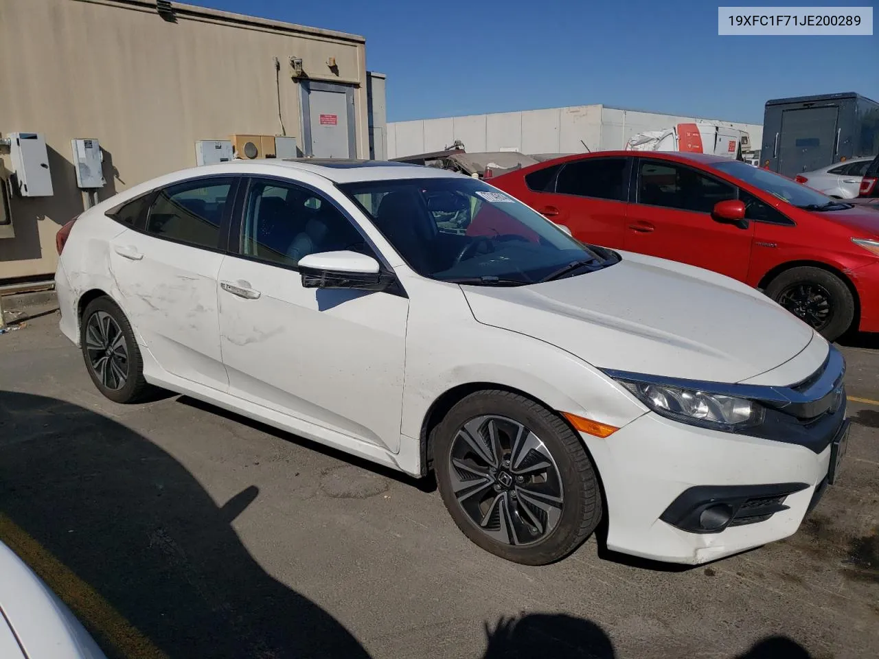 2018 Honda Civic Exl VIN: 19XFC1F71JE200289 Lot: 77147614