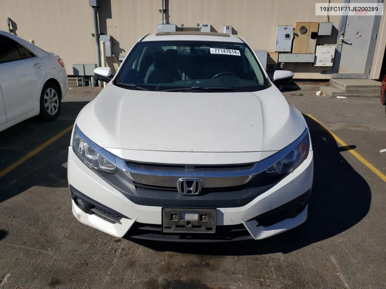 2018 Honda Civic Exl VIN: 19XFC1F71JE200289 Lot: 77147614