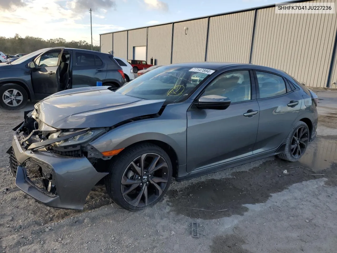 2018 Honda Civic Sport VIN: SHHFK7G41JU227236 Lot: 77147894