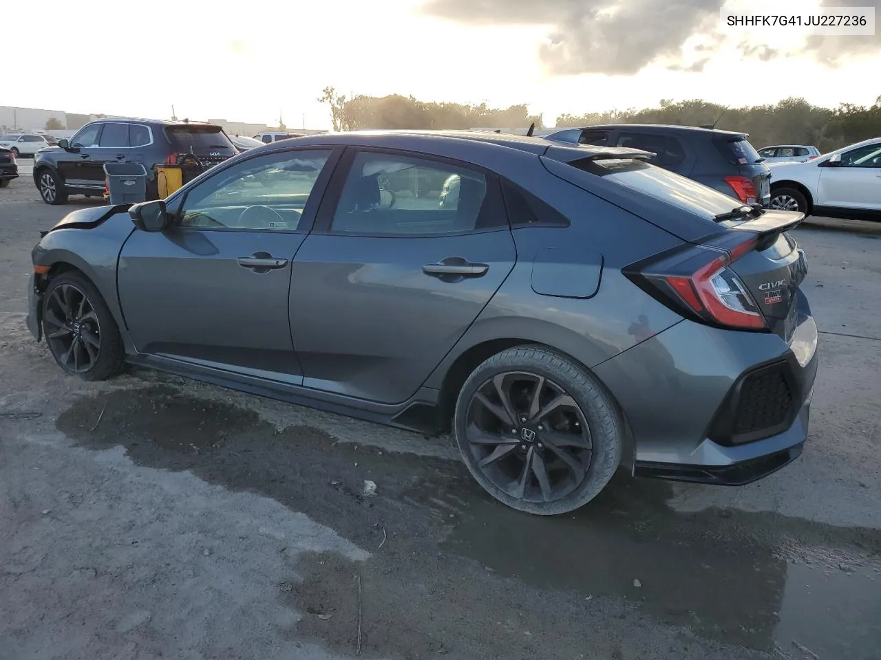 2018 Honda Civic Sport VIN: SHHFK7G41JU227236 Lot: 77147894