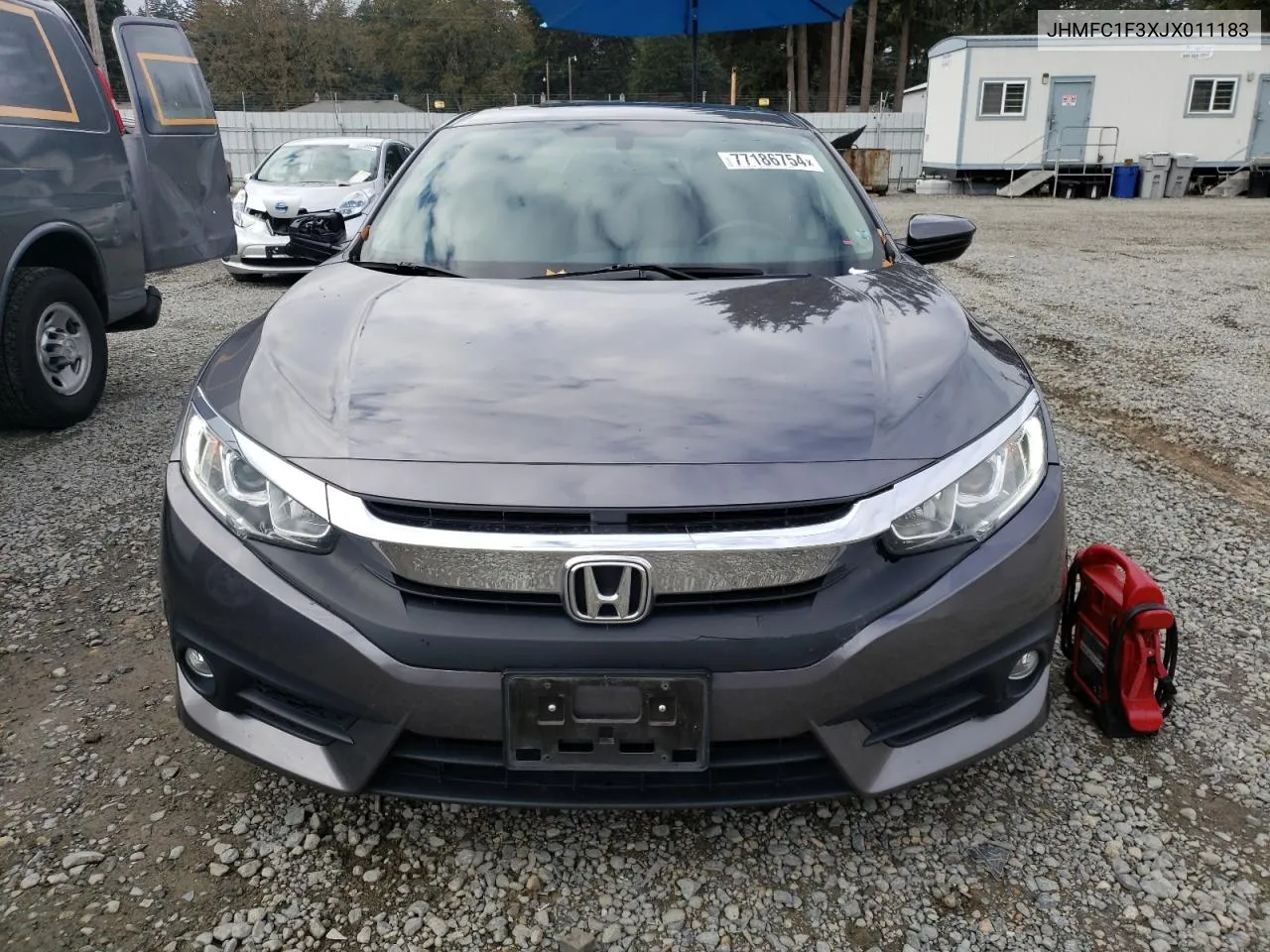 2018 Honda Civic Ex VIN: JHMFC1F3XJX011183 Lot: 77186754