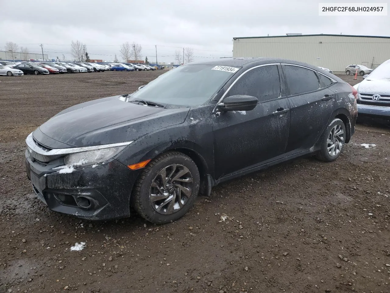 2018 Honda Civic Lx VIN: 2HGFC2F68JH024957 Lot: 77191934