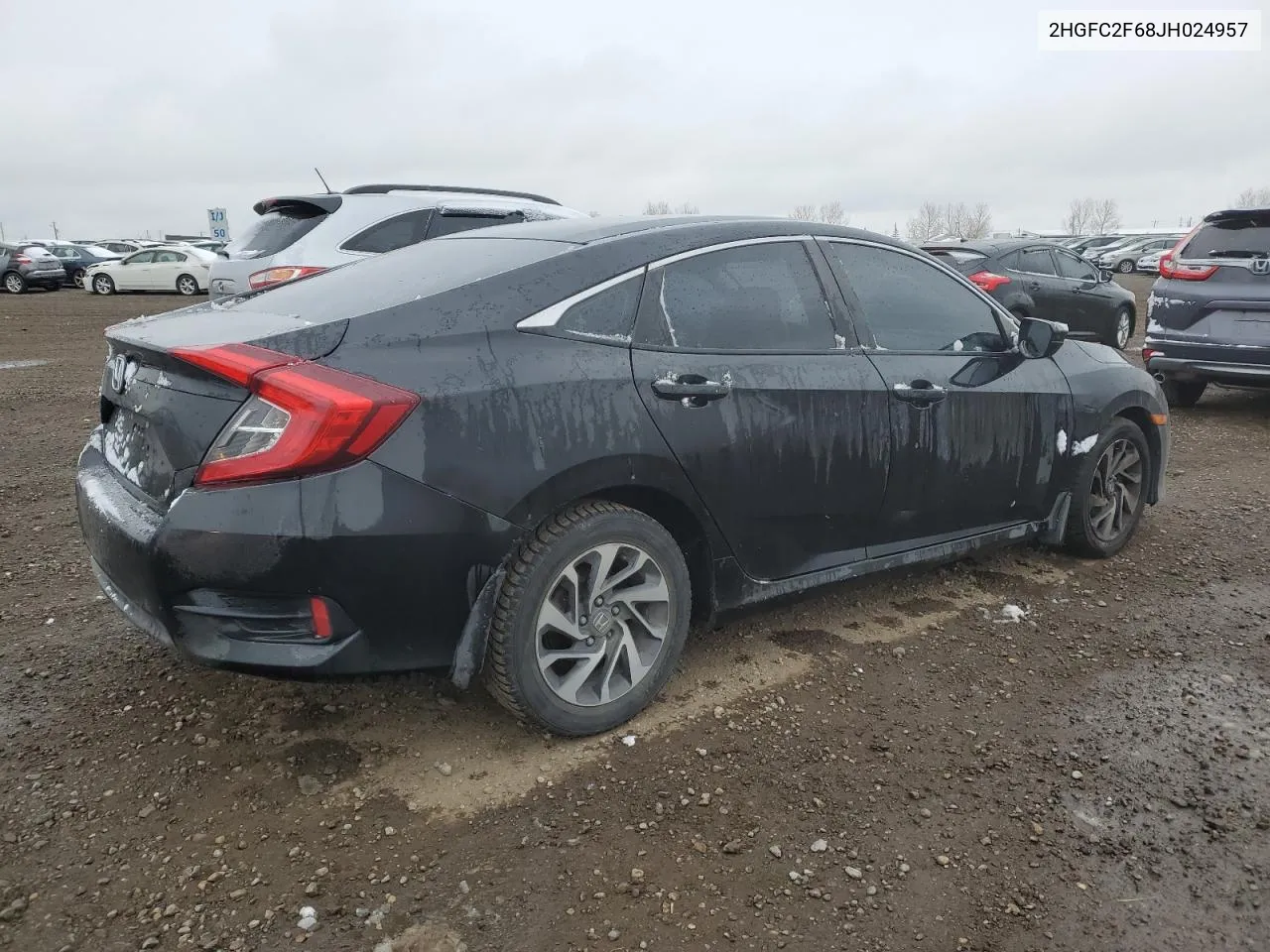 2018 Honda Civic Lx VIN: 2HGFC2F68JH024957 Lot: 77191934