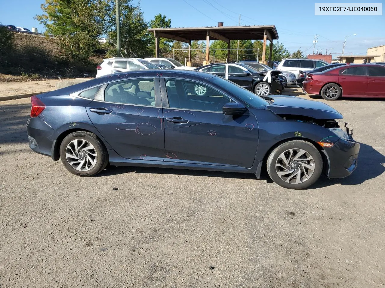 2018 Honda Civic Ex VIN: 19XFC2F74JE040060 Lot: 77194524