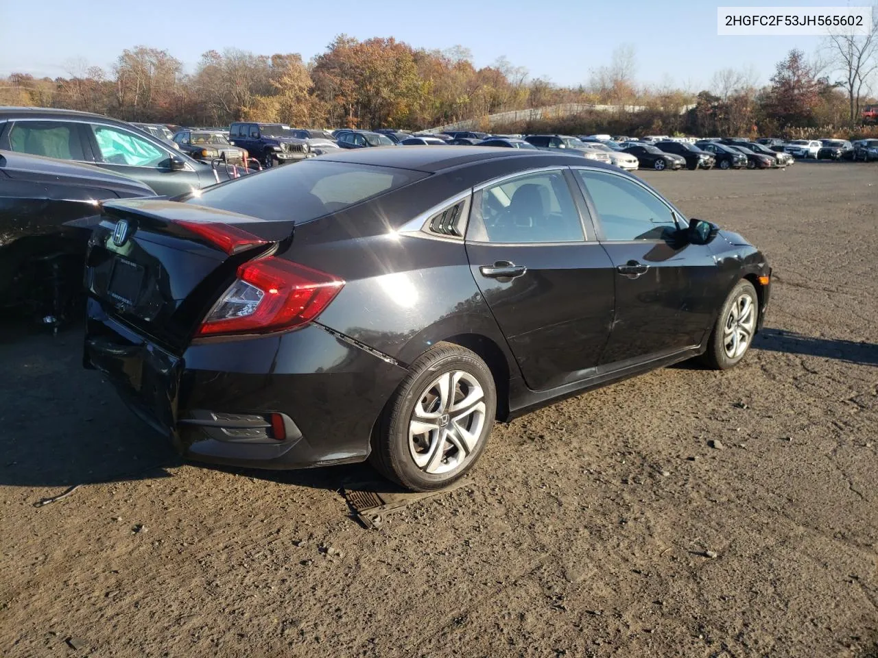 2018 Honda Civic Lx VIN: 2HGFC2F53JH565602 Lot: 77200124