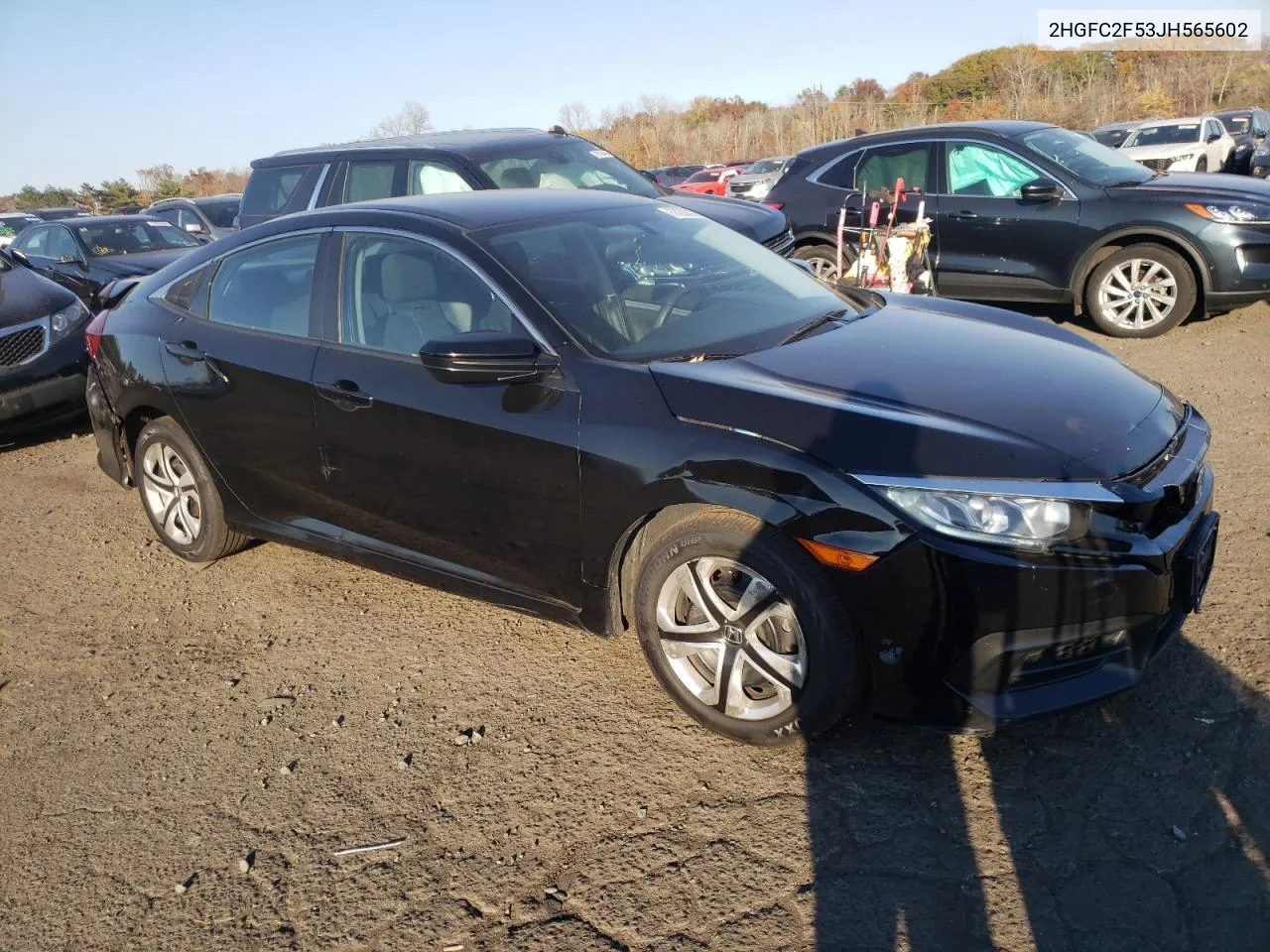 2018 Honda Civic Lx VIN: 2HGFC2F53JH565602 Lot: 77200124